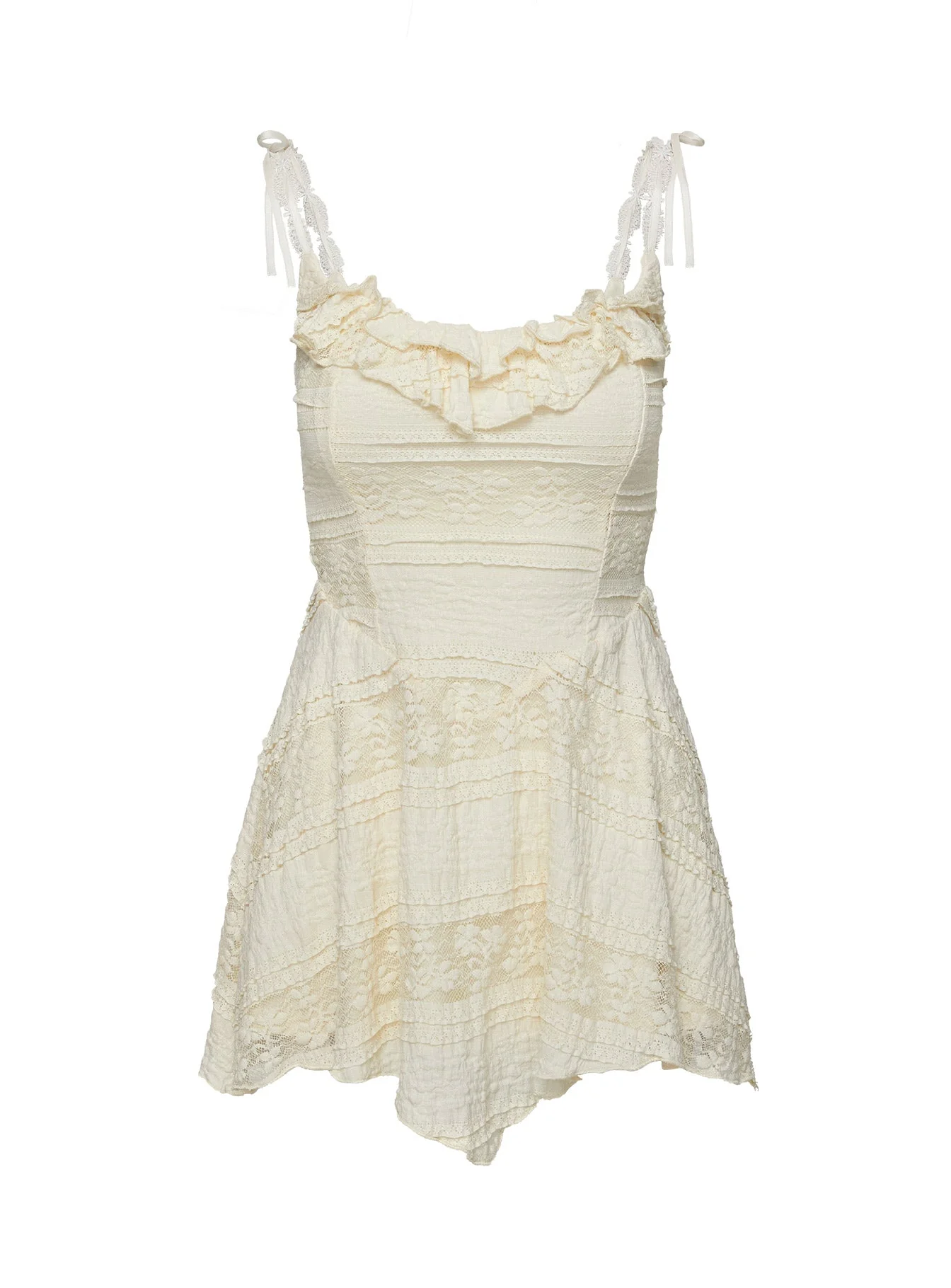 Dwyer Mini Dress Cream - Image 12