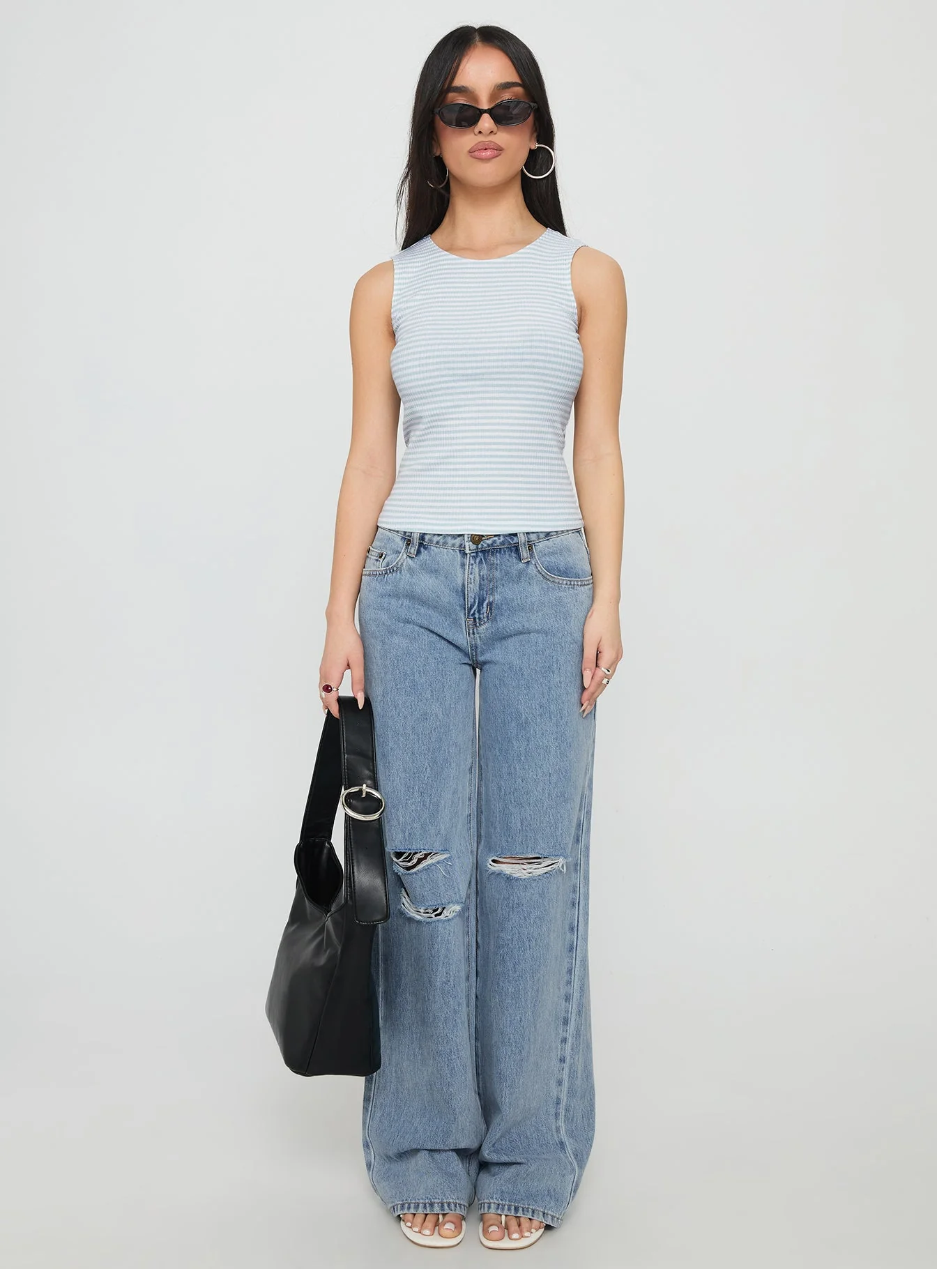 Dystran Top Blue / White Stripe - Image 7