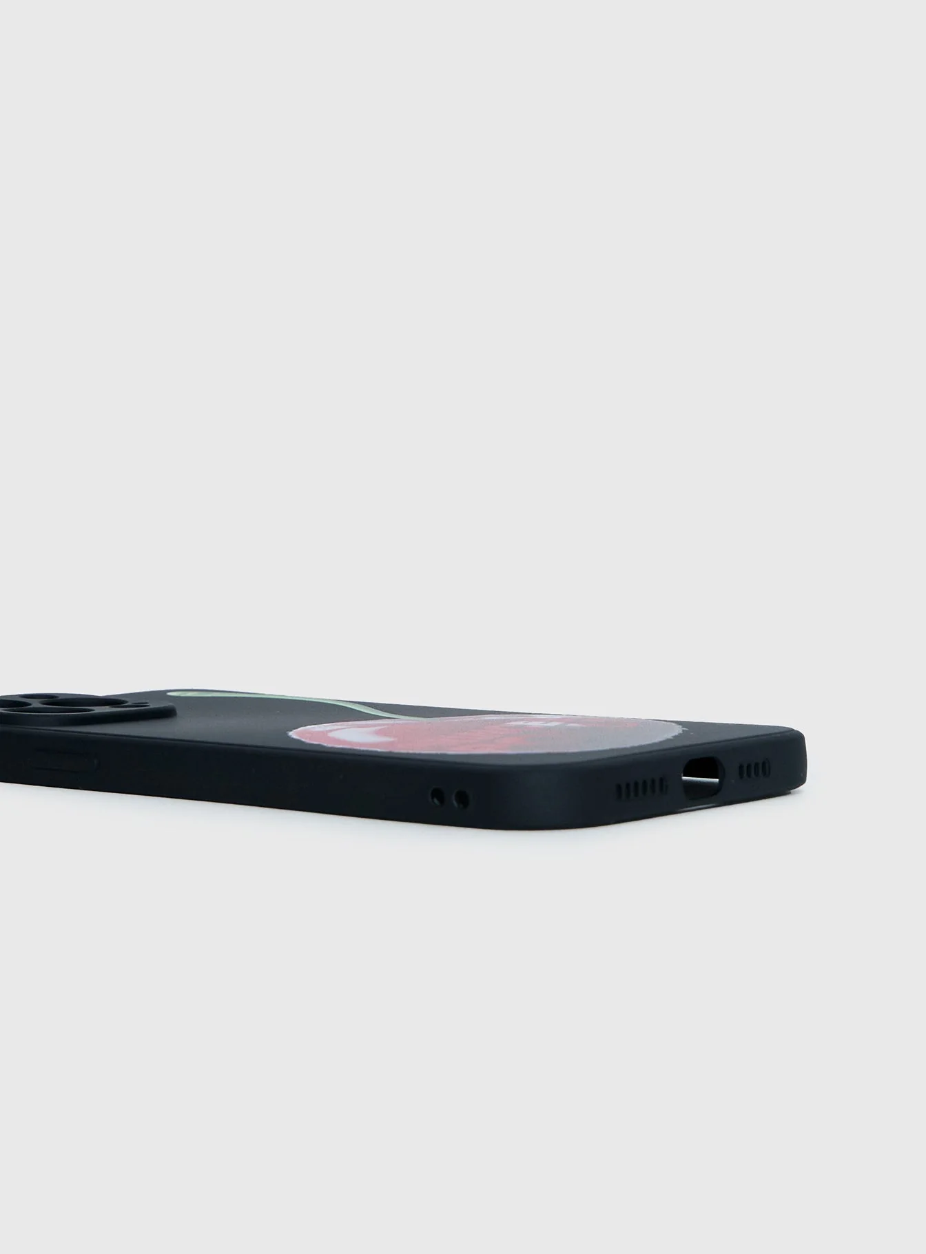 Earnestly iPhone Case Black / Cherry - Image 3