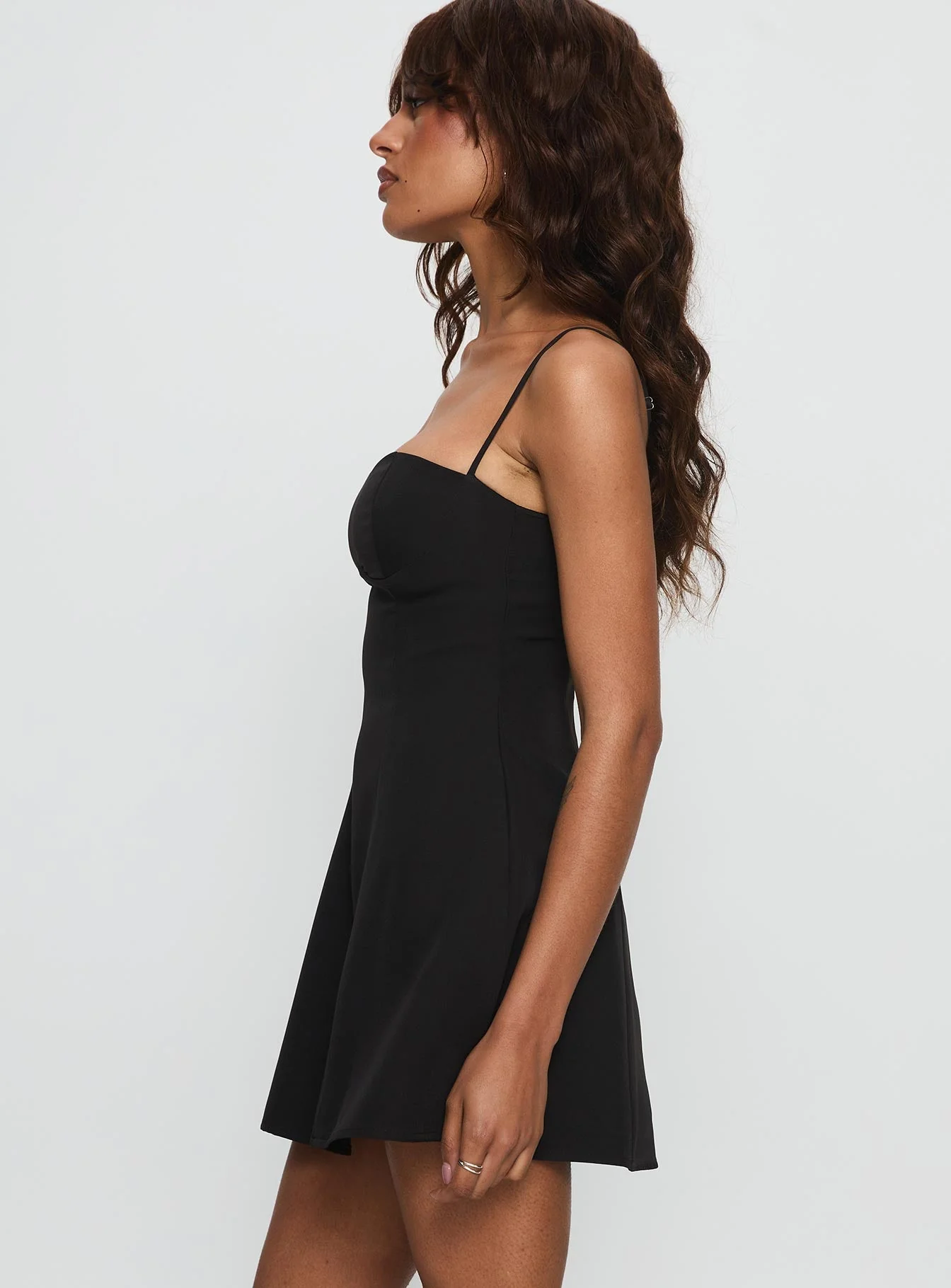 Easy To Love Mini Dress Black - Image 3