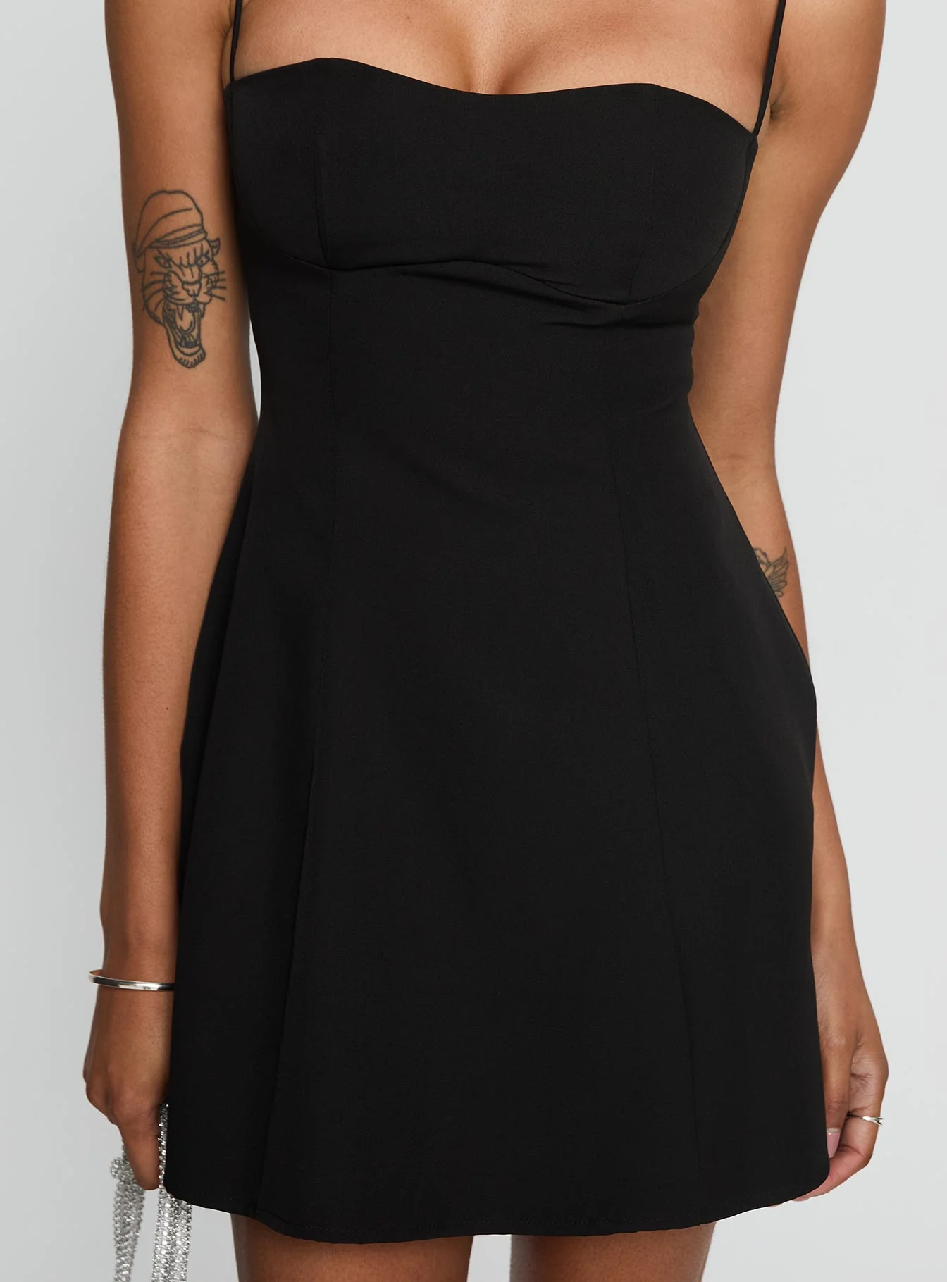 Easy To Love Mini Dress Black - Image 5