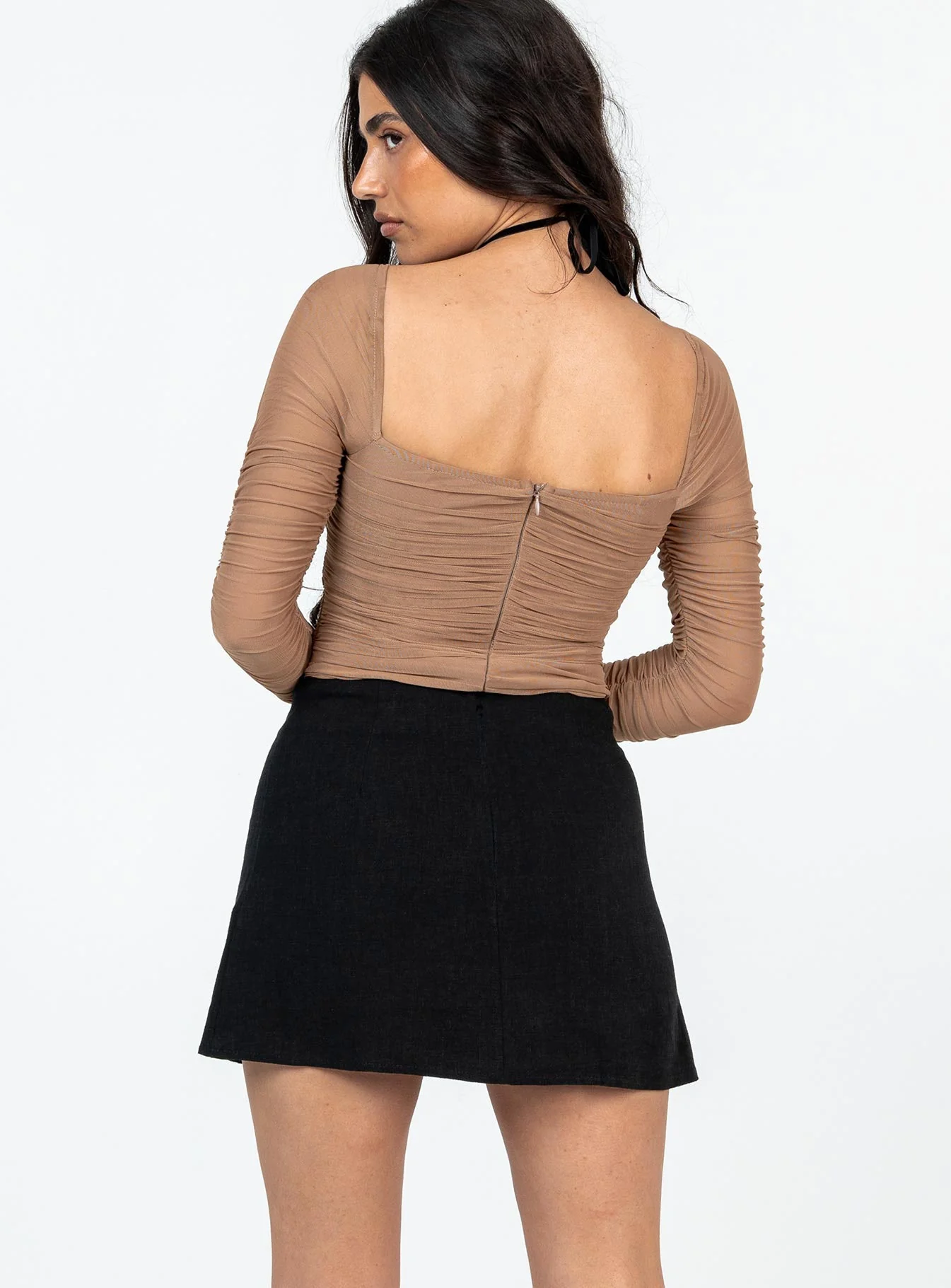 Selby Mini Skirt Black Petite - Image 5