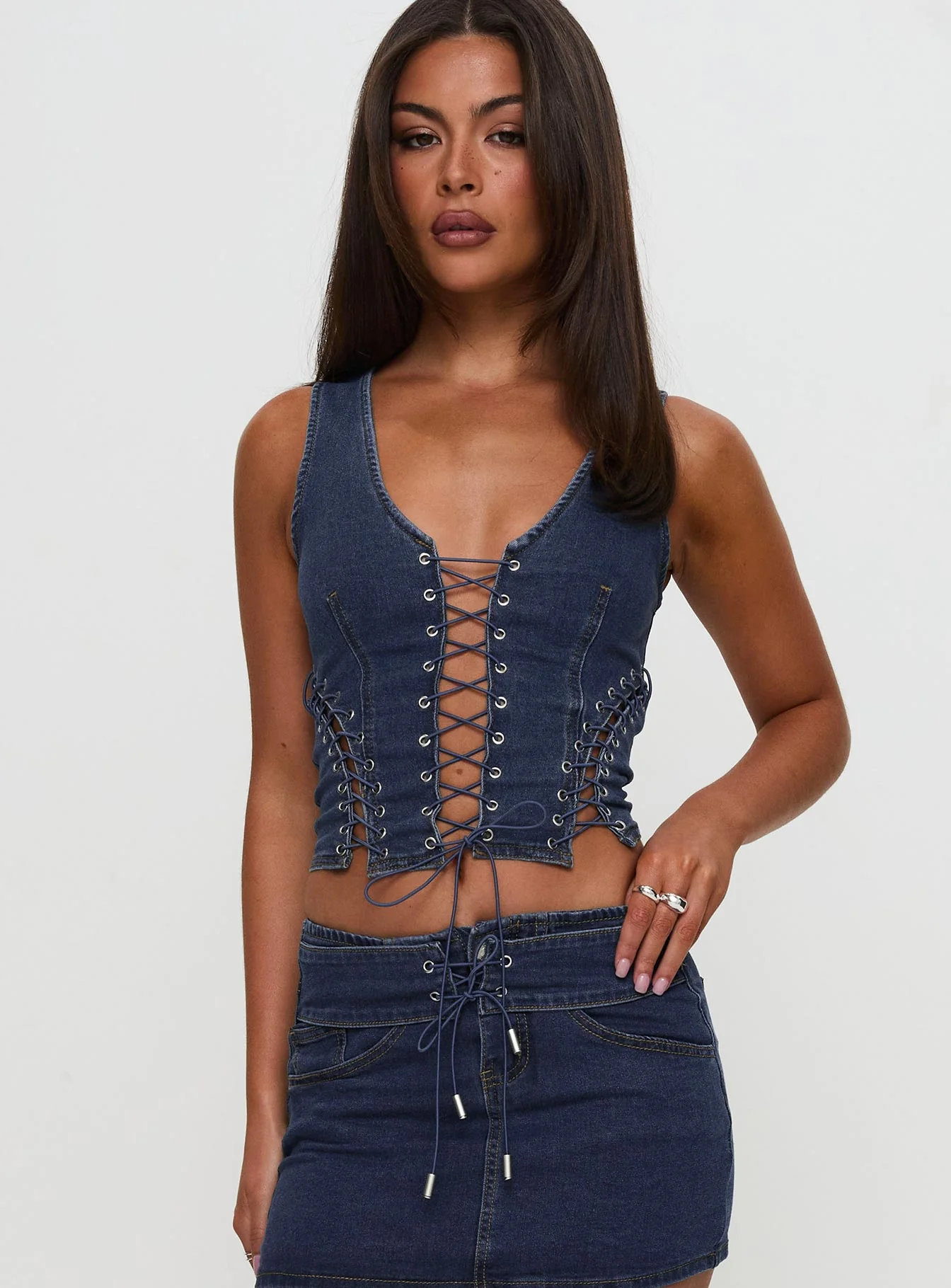 Edenette Top Mid Blue Wash - Image 5