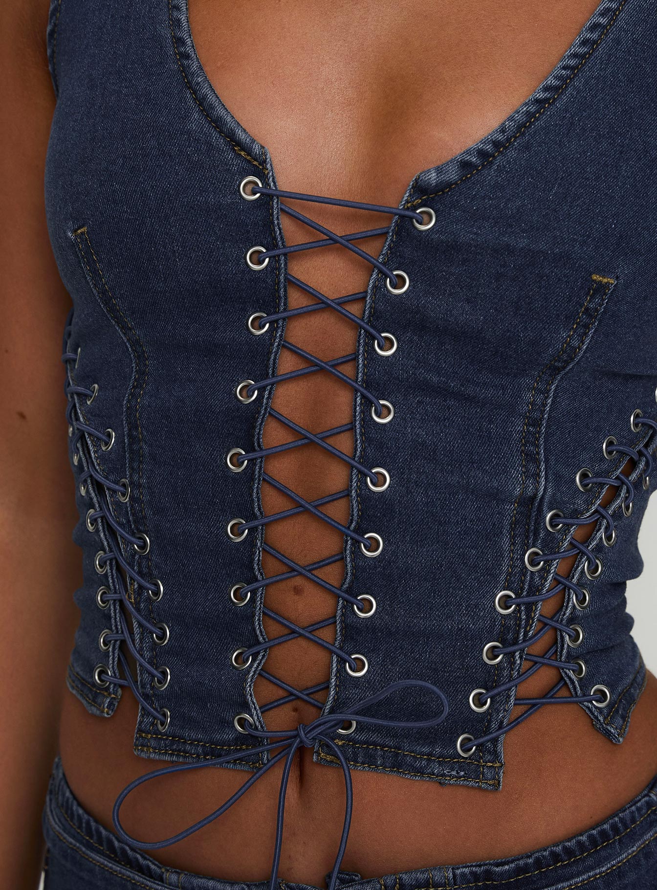 Edenette Top Mid Blue Wash - Image 9
