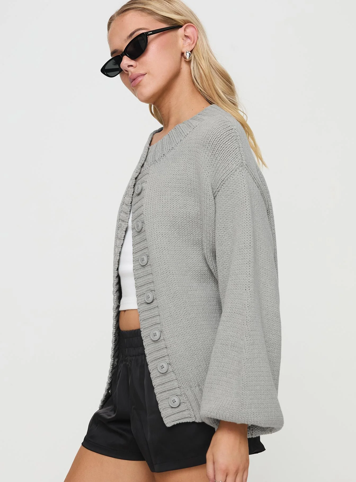 Edern Cardigan Grey - Image 3