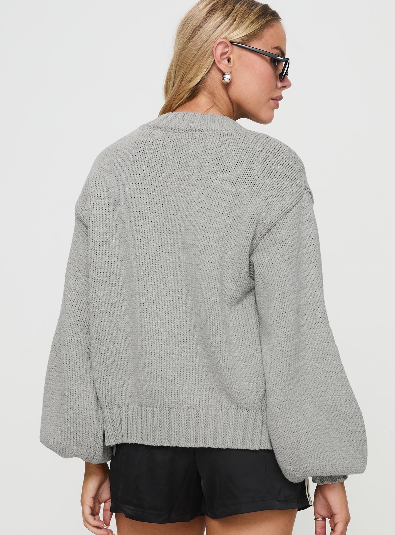 Edern Cardigan Grey - Image 4