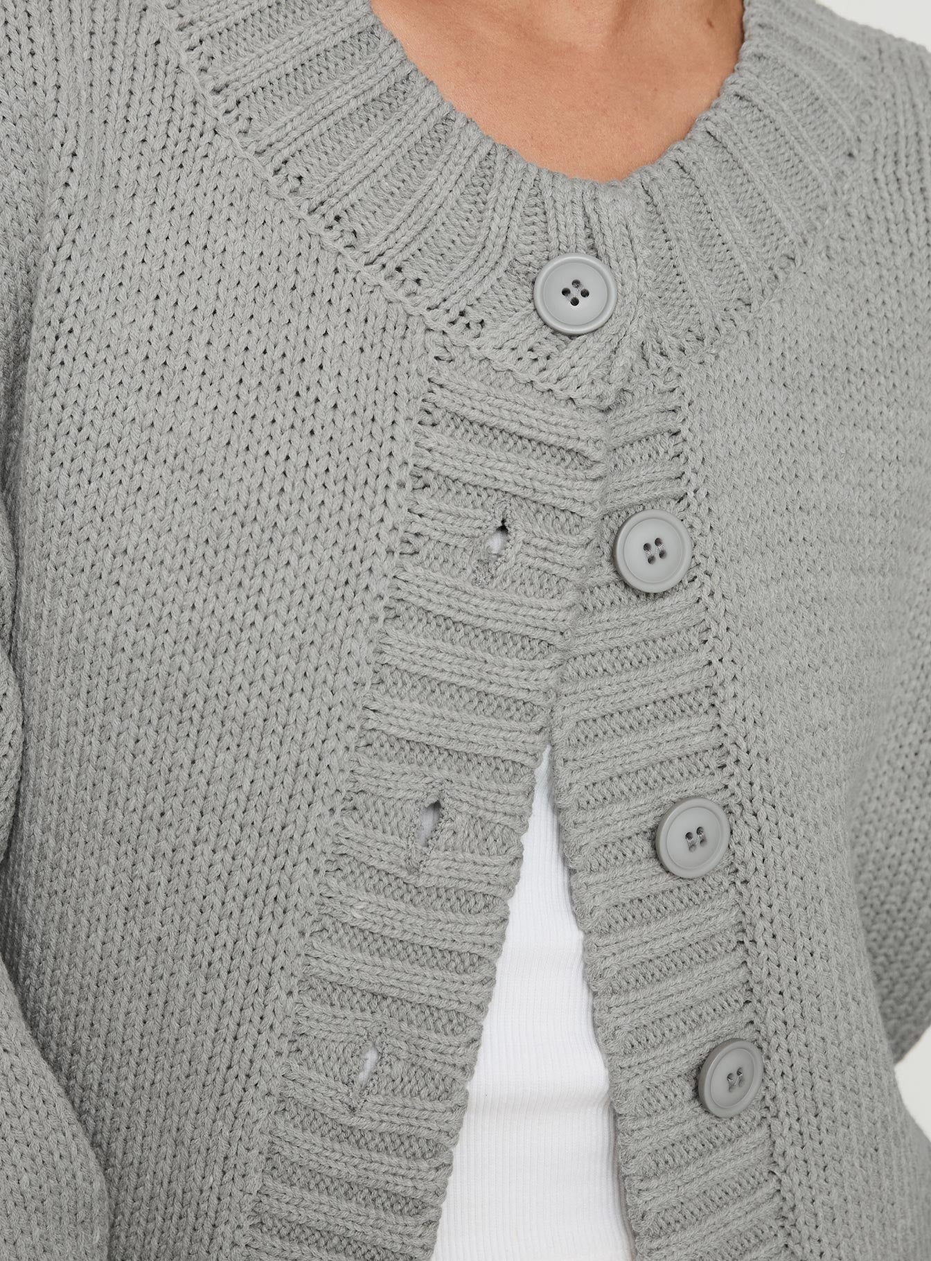 Edern Cardigan Grey - Image 5
