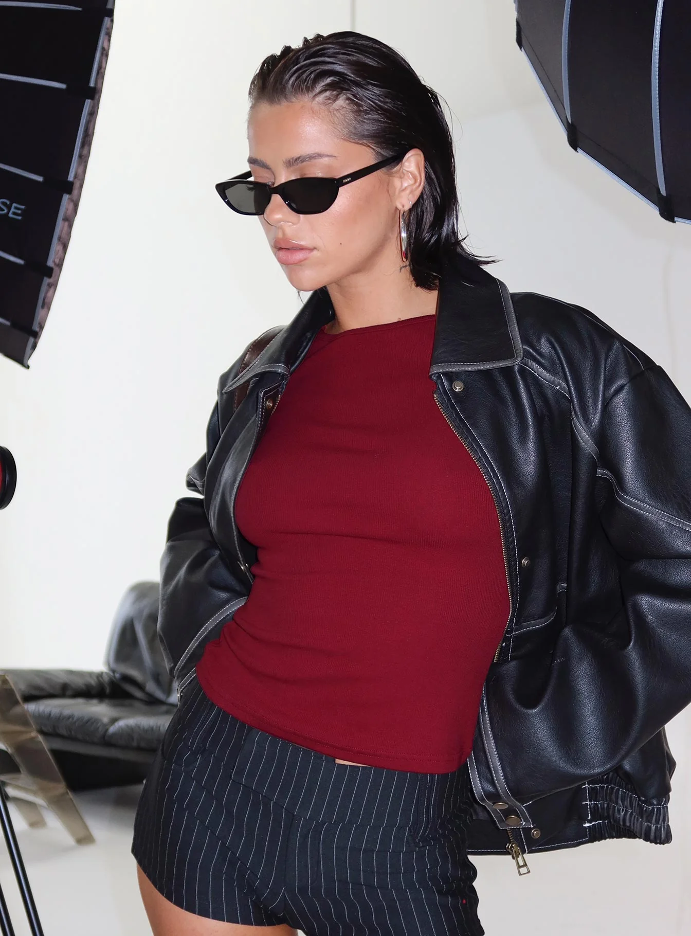 Elaia 3/4 Sleeve Top Red - Image 8