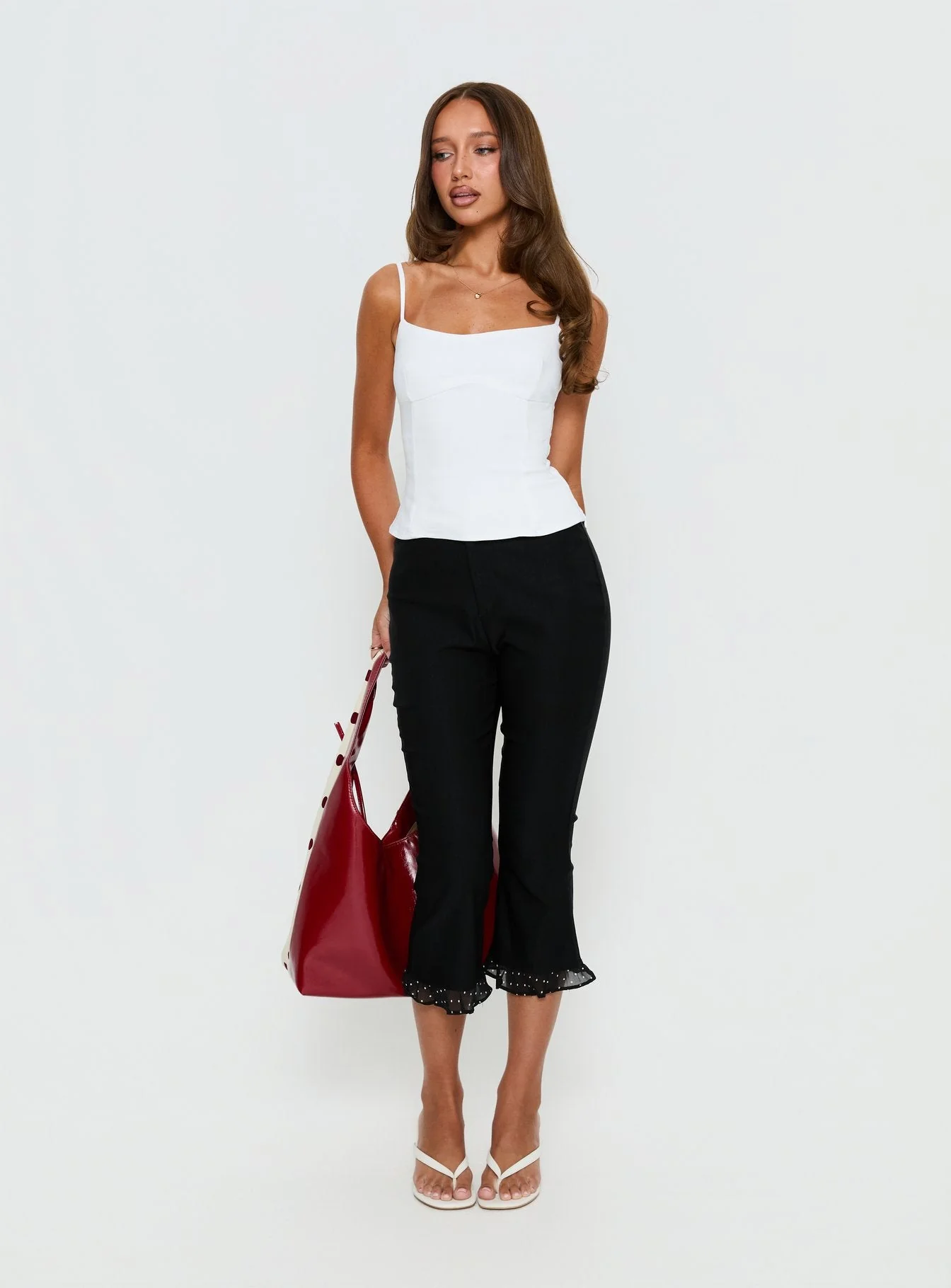 Elanah Structured Cami Top White - Image 3
