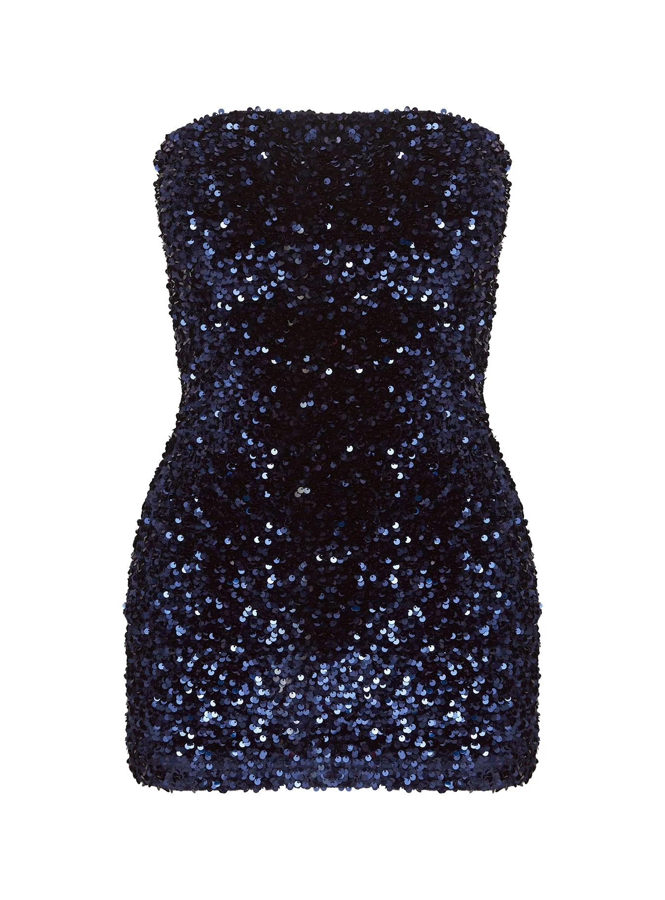 Eldoni Strapless Mini Dress Navy - Image 5