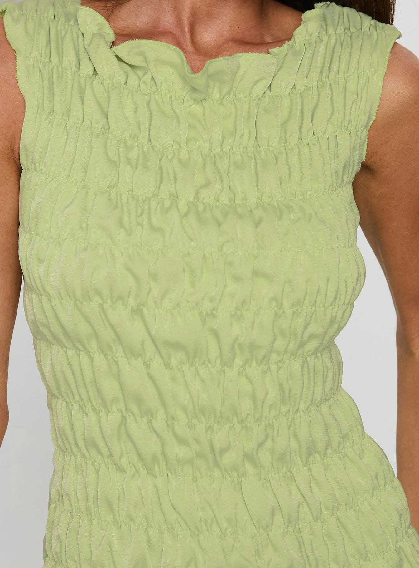 Elenir Shirred Top Green - Image 5