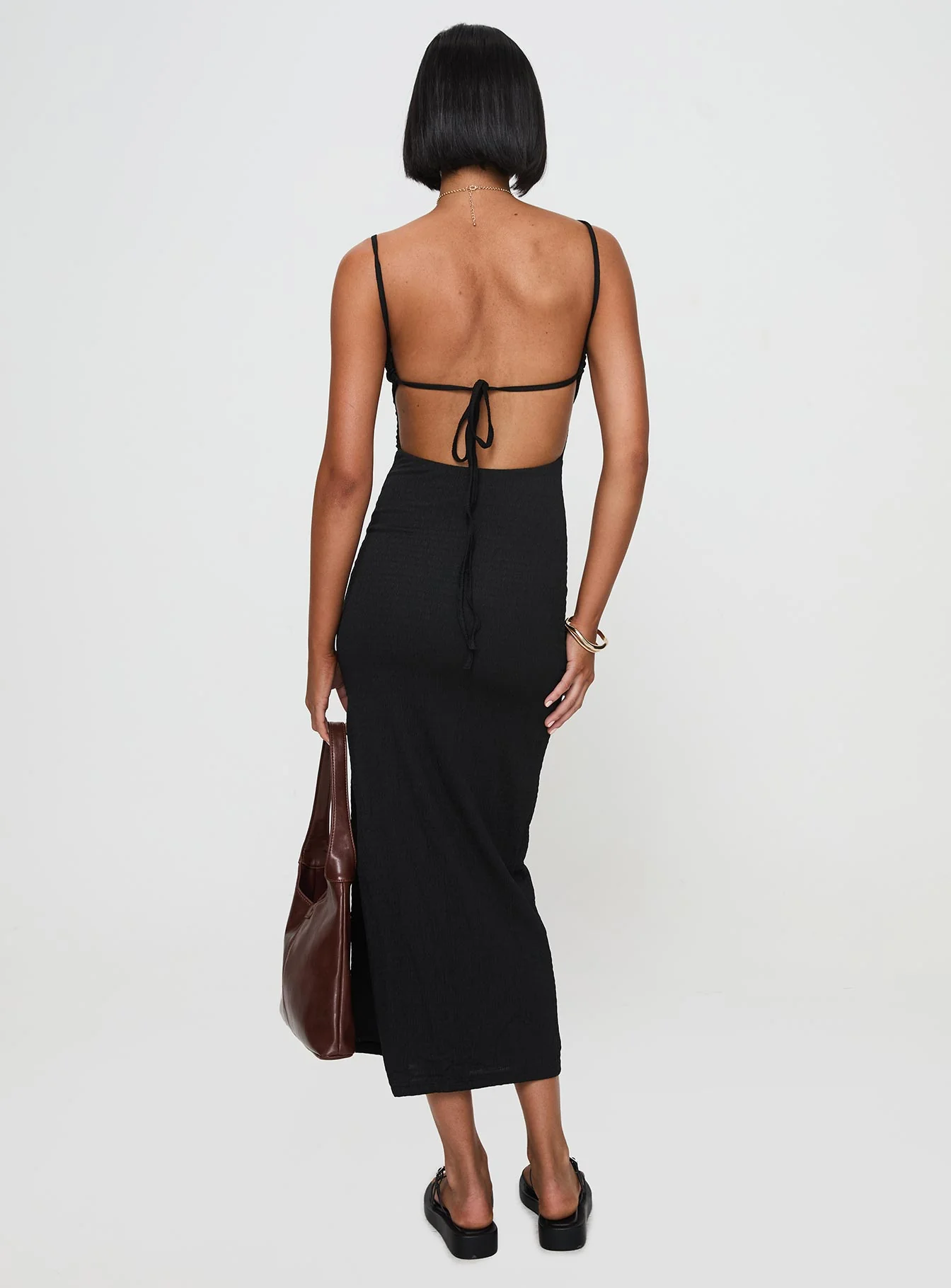 Elestria Maxi Dress Black - Image 6