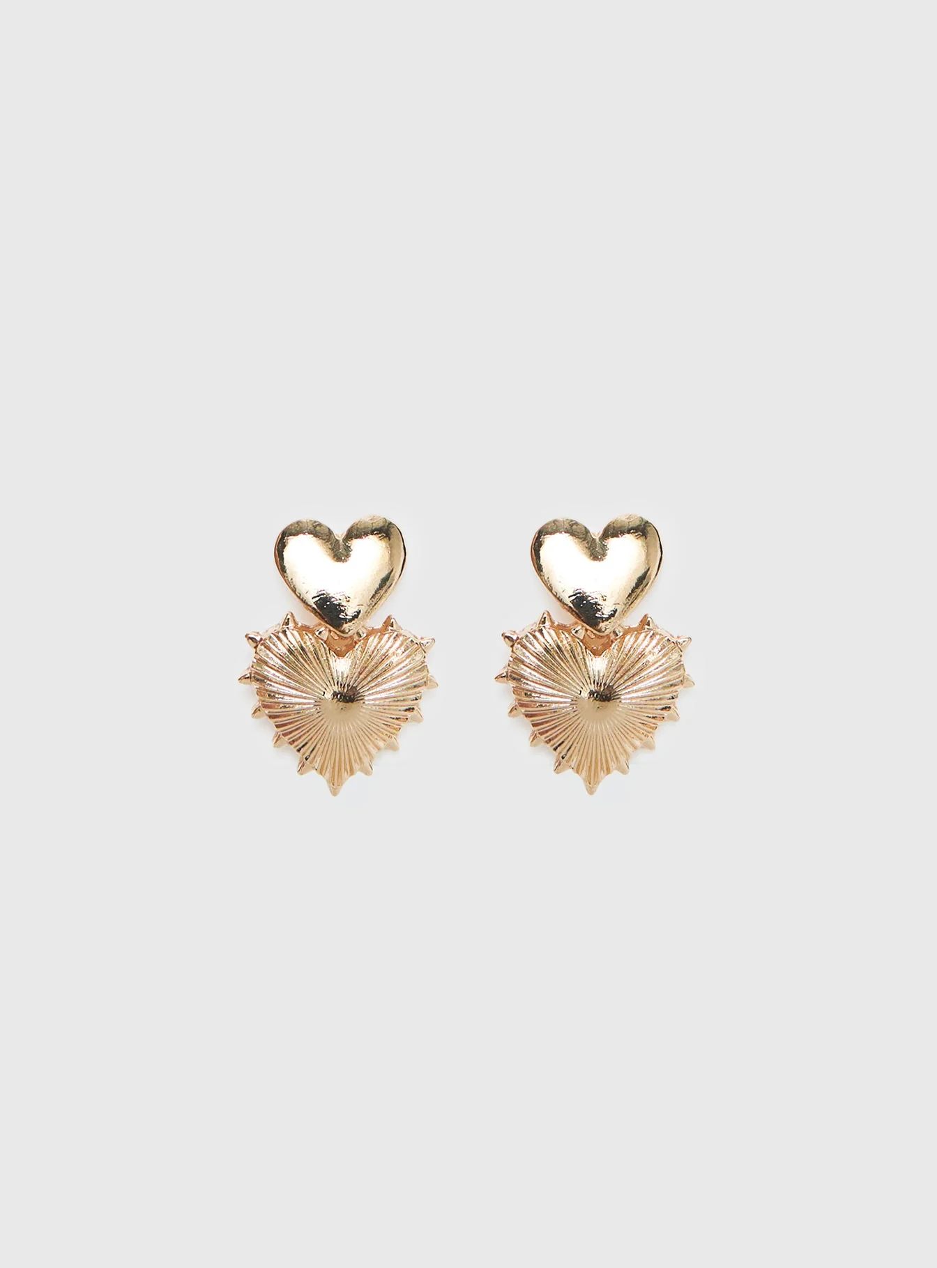 Eliette Heart Earrings Gold - Image 2
