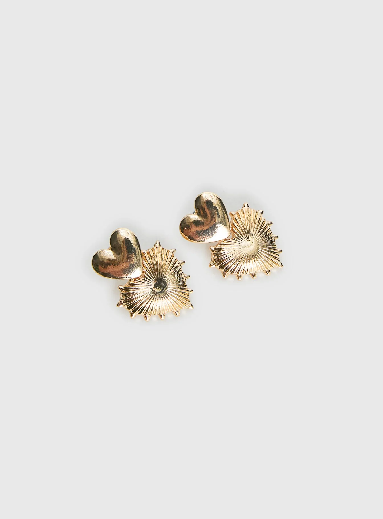 Eliette Heart Earrings Gold - Image 3