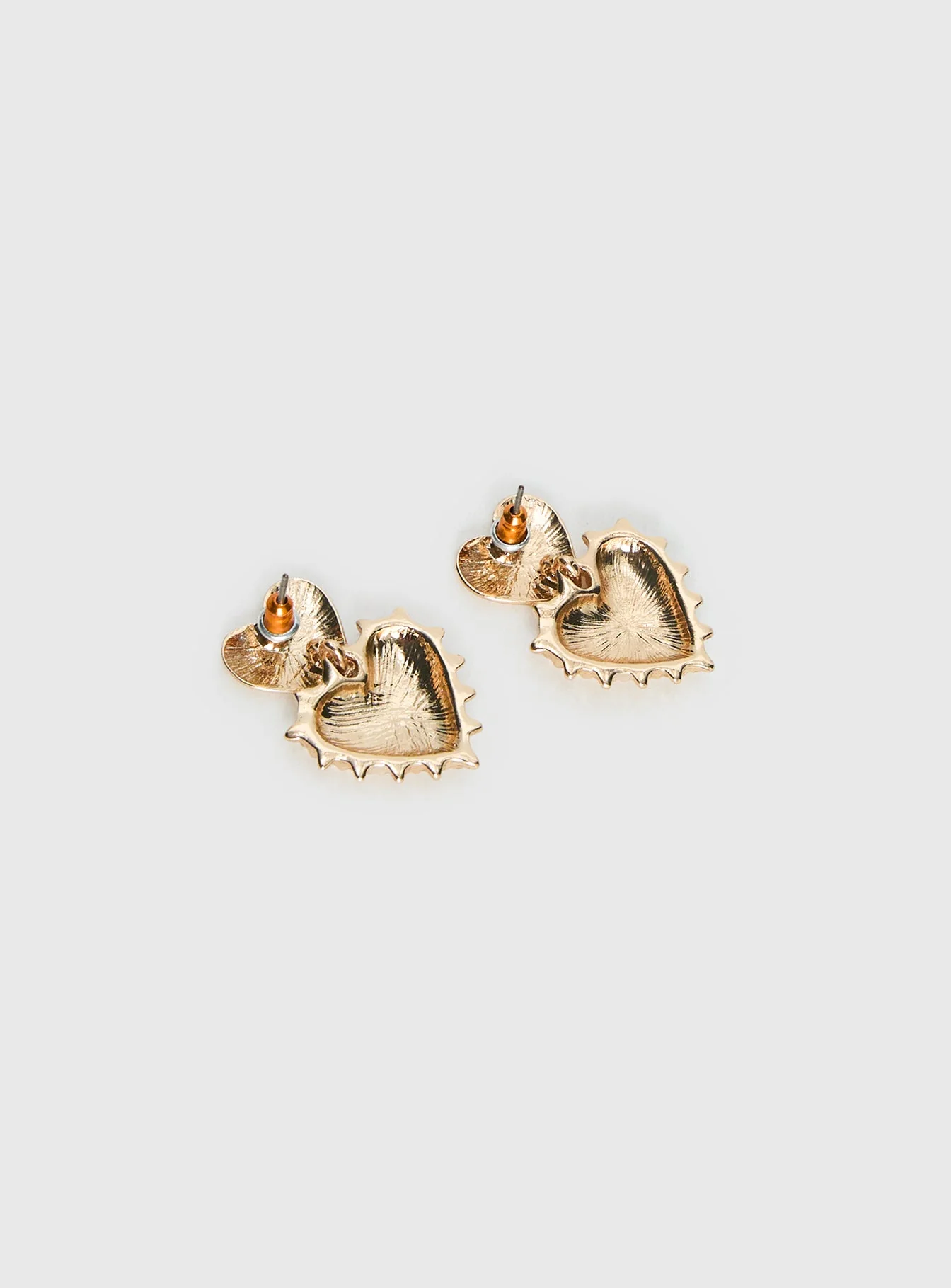Eliette Heart Earrings Gold - Image 4