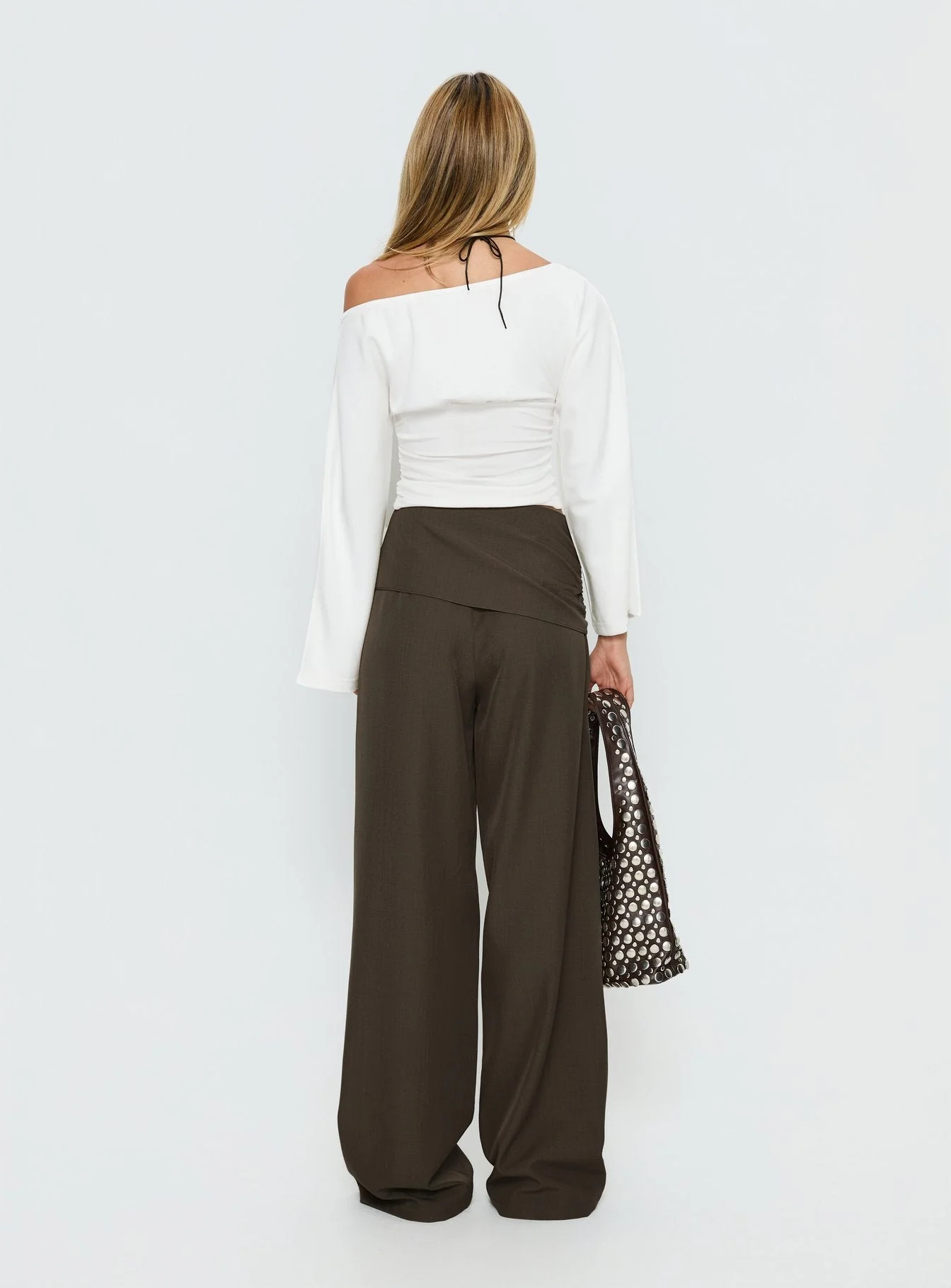 Elisson Layered Buckle Pants Grey - Image 5