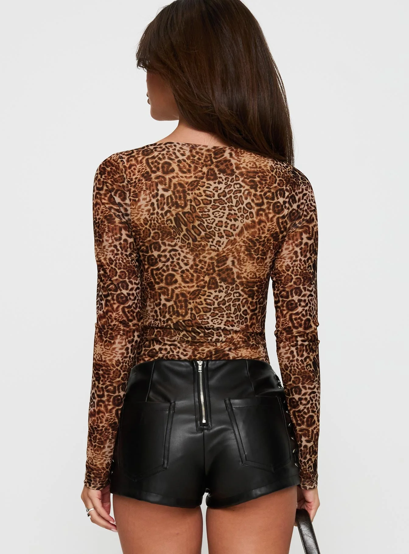 Elixia Long Sleeve Bodysuit Leopard - Image 5