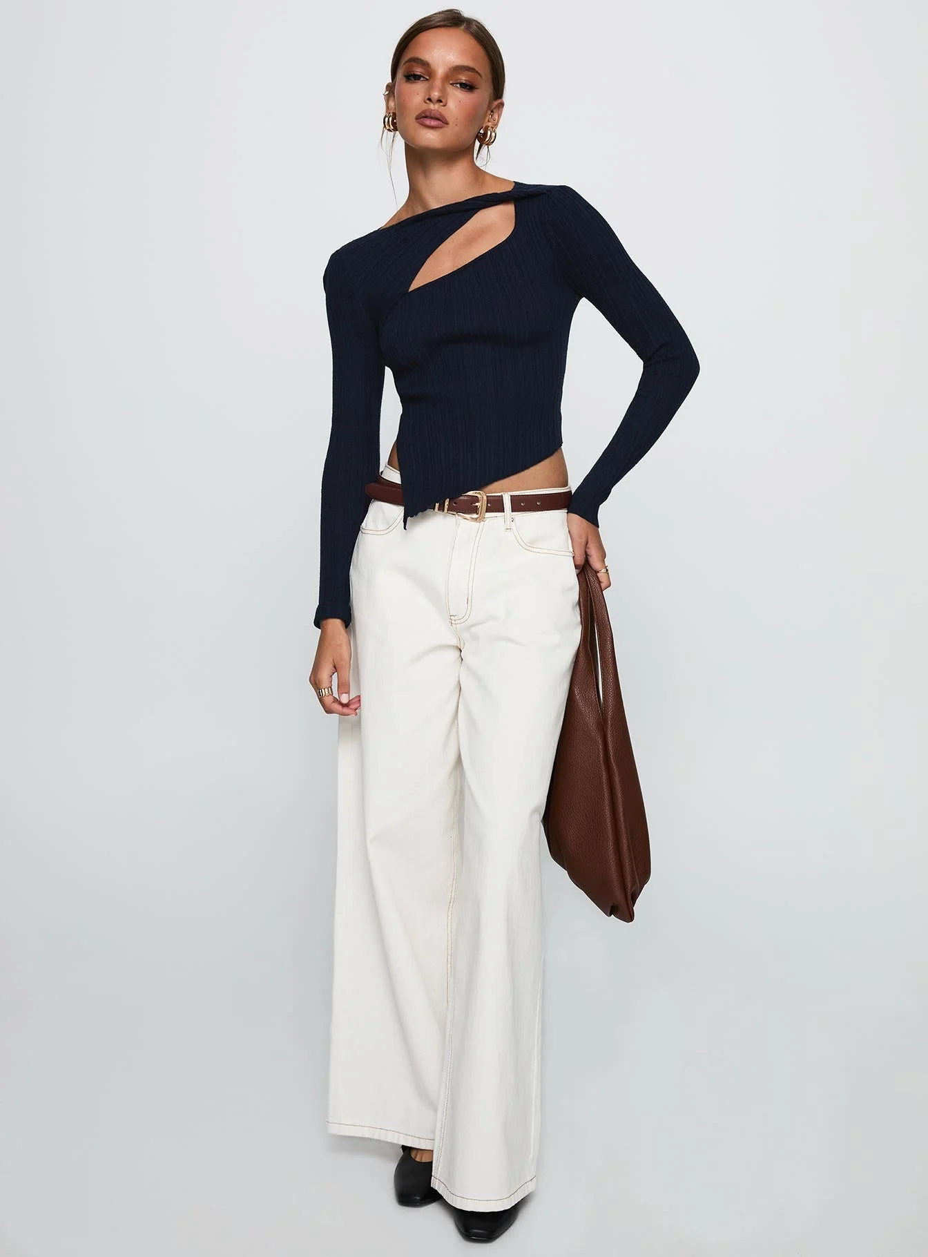 Ellara Long Sleeve Top Blue - Image 3
