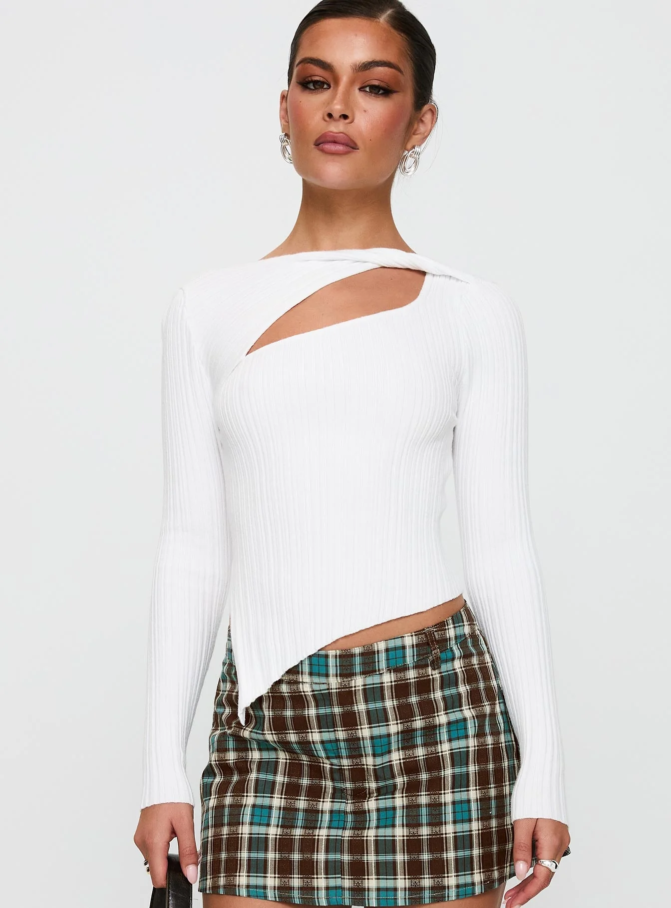 Ellara Long Sleeve Top White - Image 2