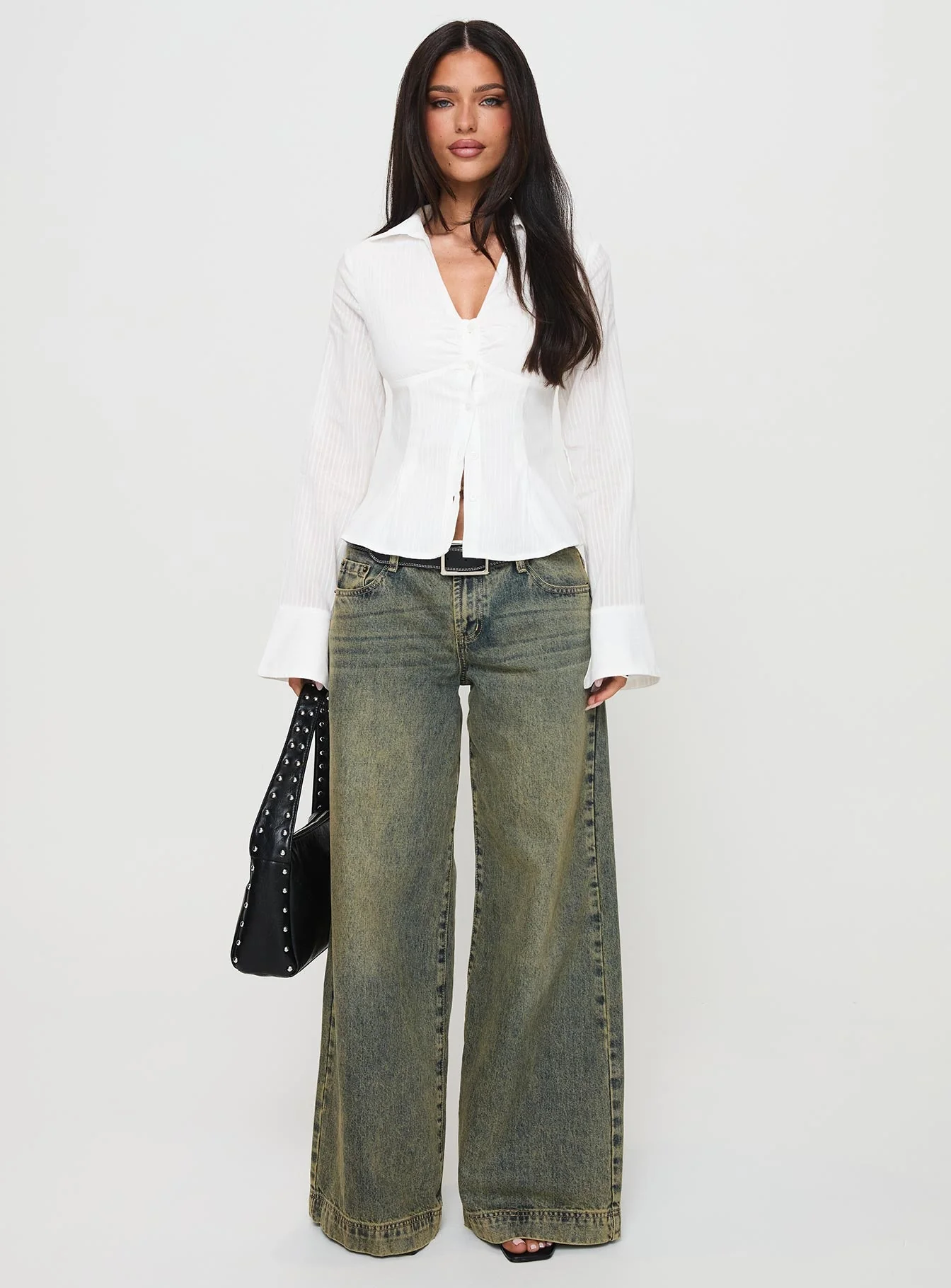 Elowenn Long Sleeve Top White - Image 7