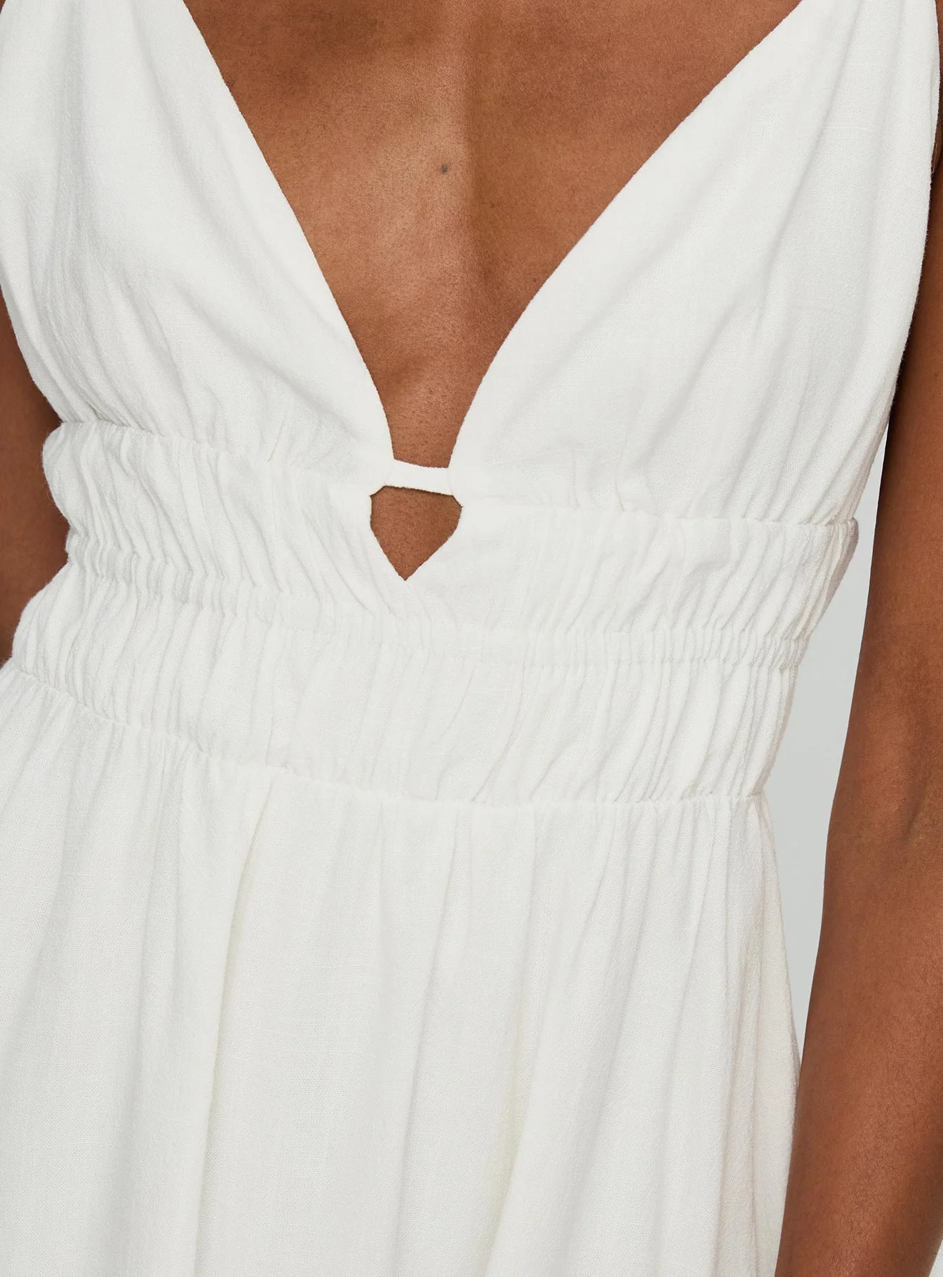 Elpida Mini Dress White - Image 6