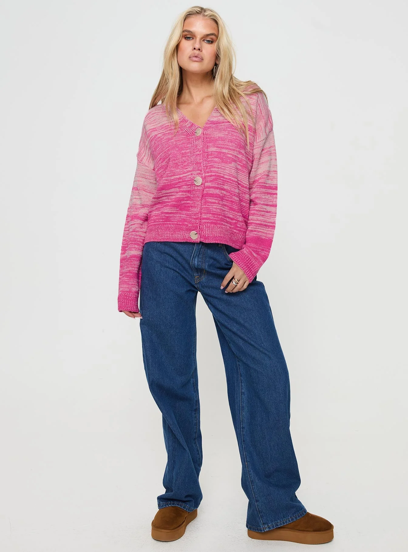 Emikio Cardigan Ombre Pink - Image 2