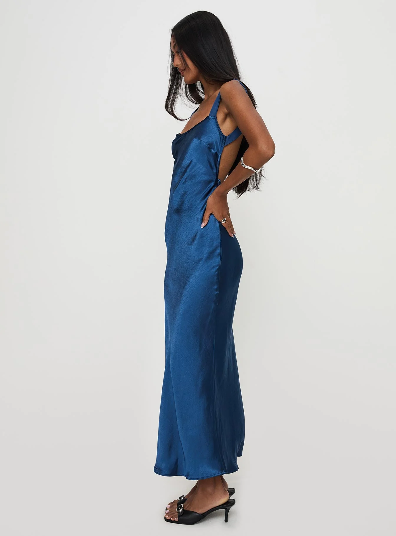 Emiliana Maxi Dress Blue - Image 3
