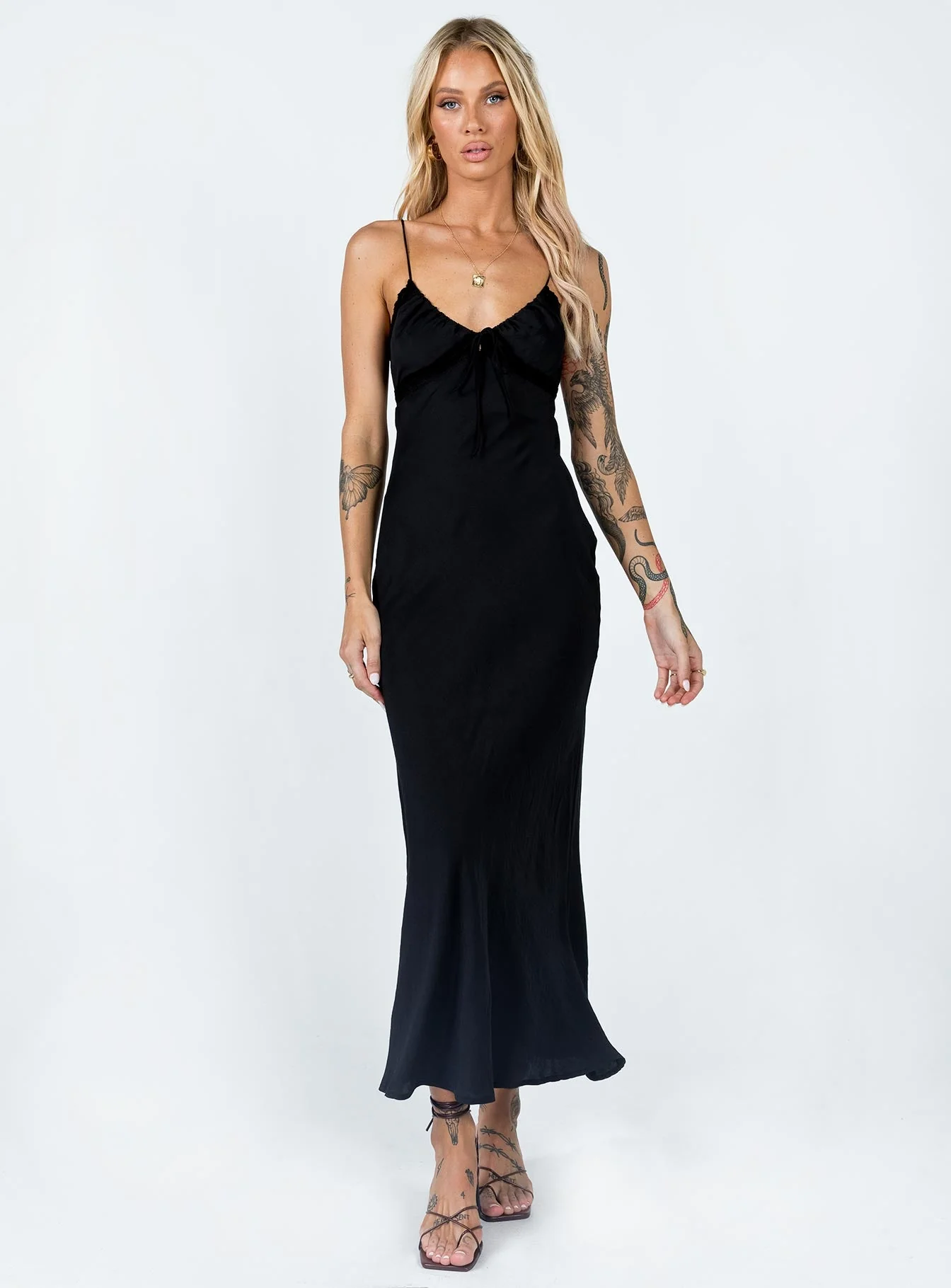 Emily Maxi Dress Black - Image 2