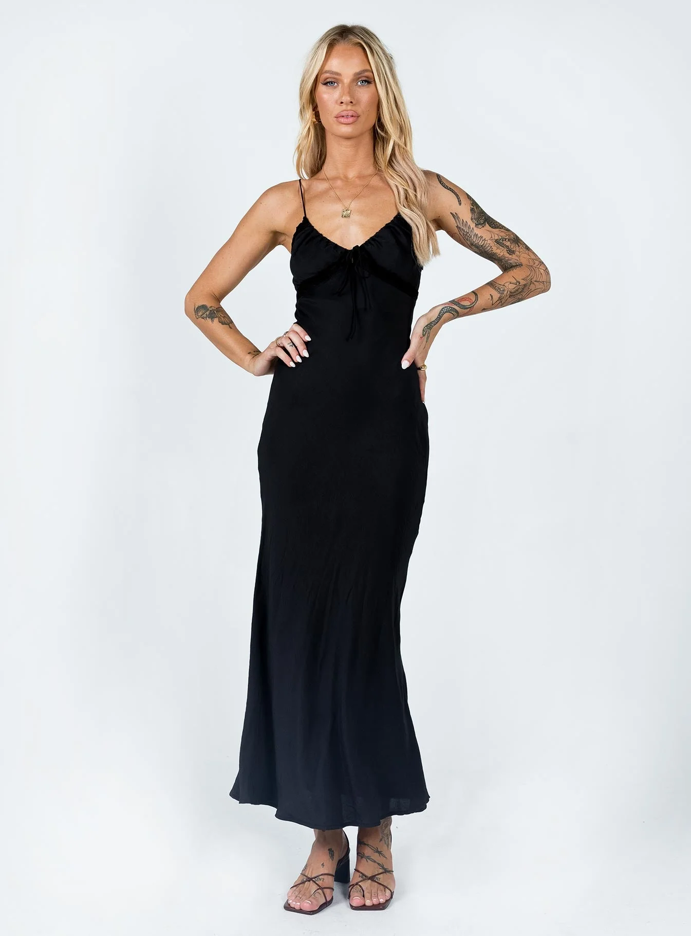 Emily Maxi Dress Black - Image 3