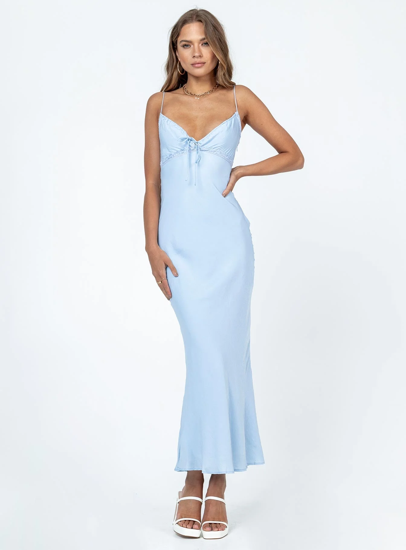 Emily Maxi Dress Blue - Image 3