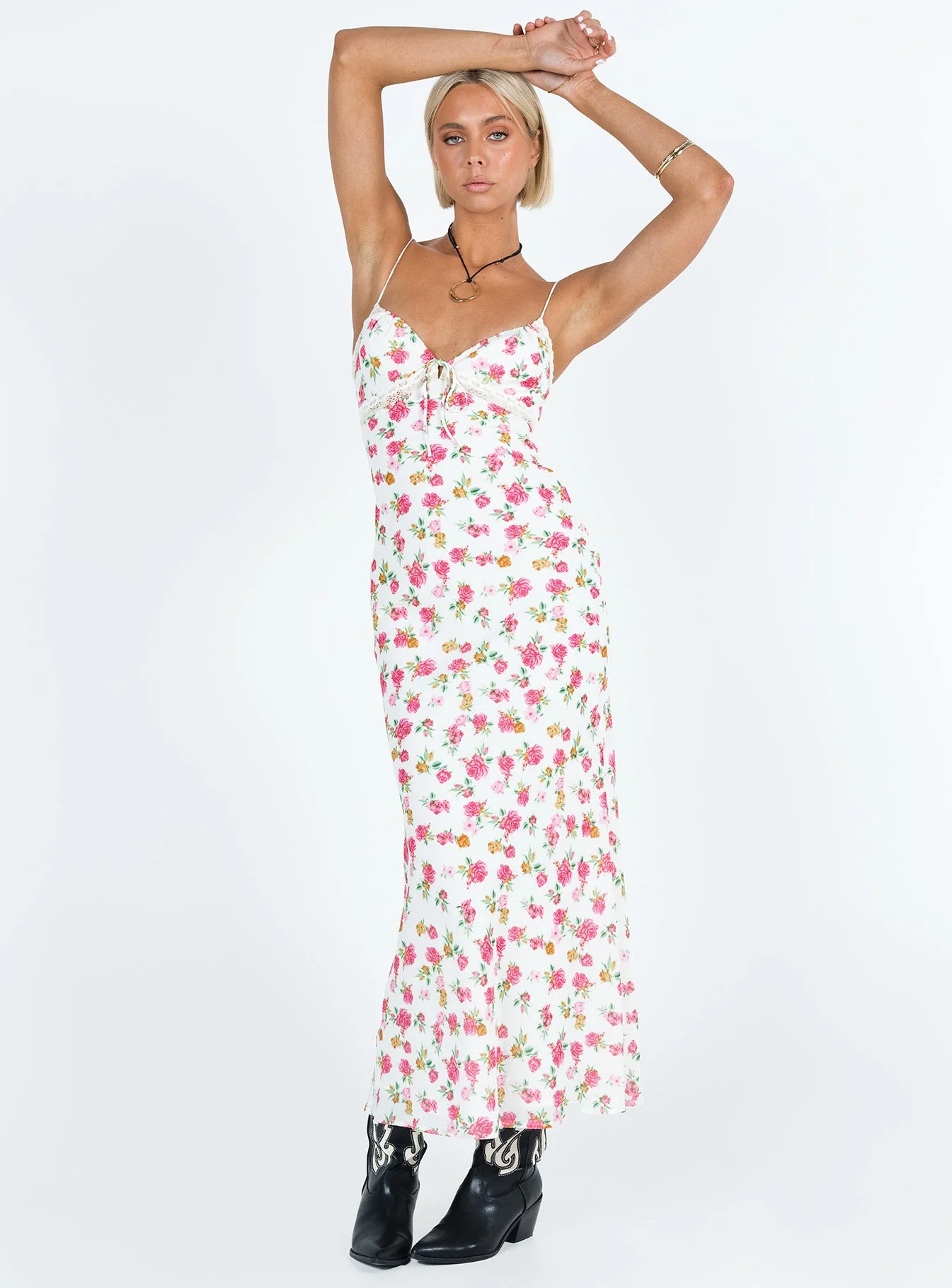 Emily Maxi Dress Multi Floral - Image 2