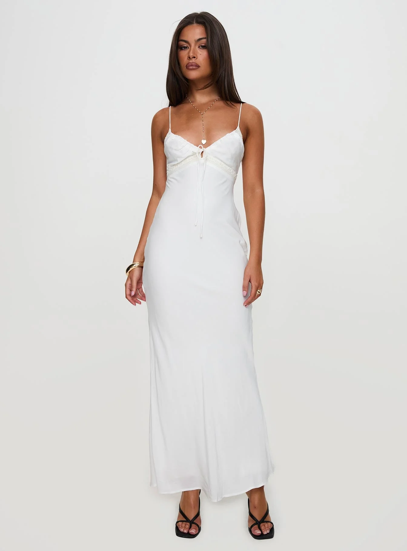 Emily Maxi Dress White - Image 2