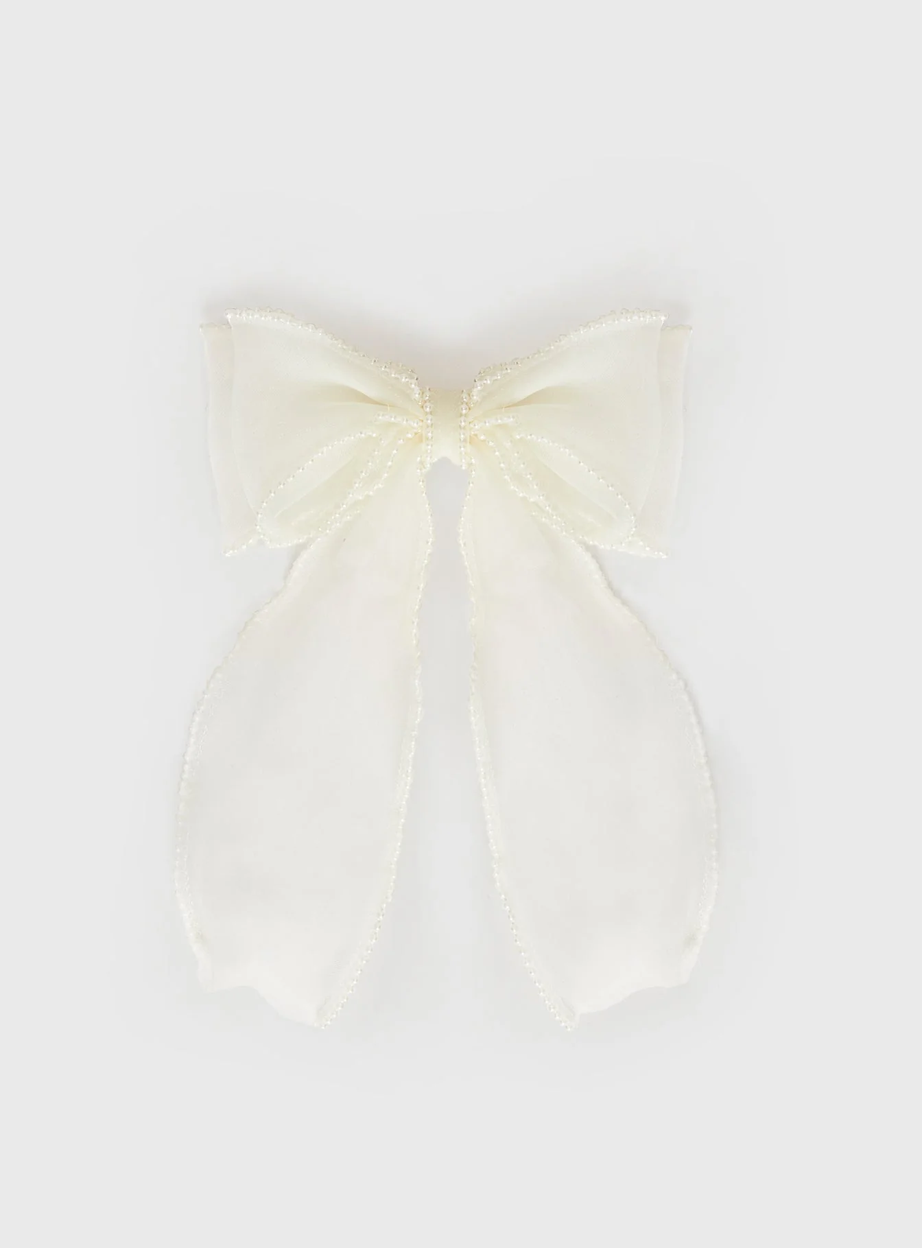 Emorie Hair Bow White - Image 2