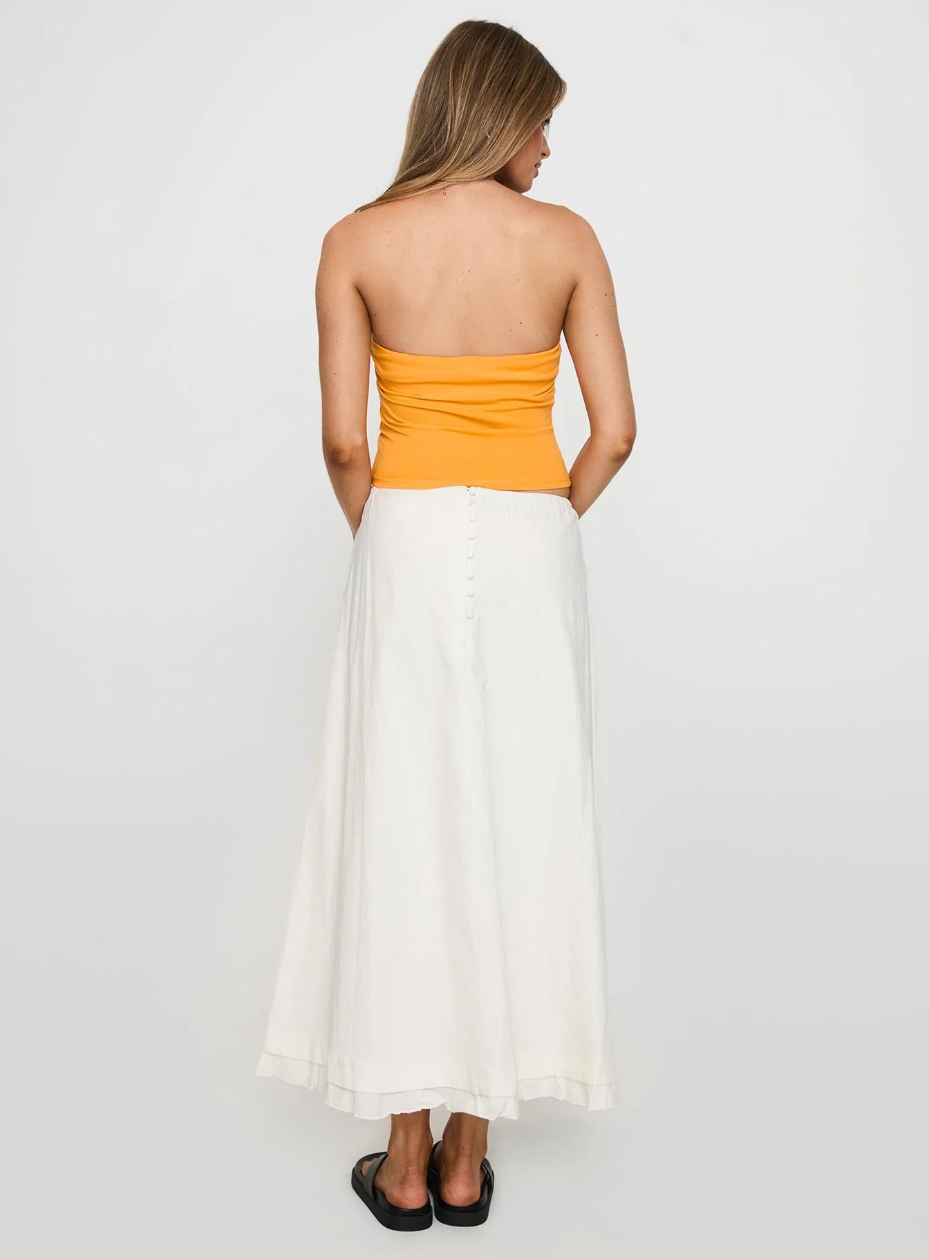 Empress Of Love Maxi Skirt White - Image 5