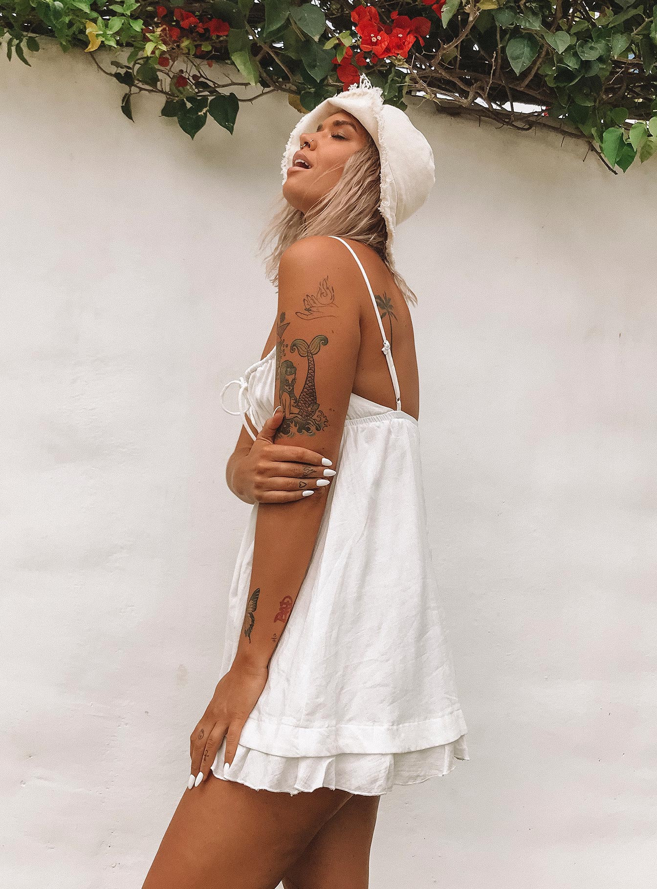 Empress Of Love Mini Dress White - Image 7