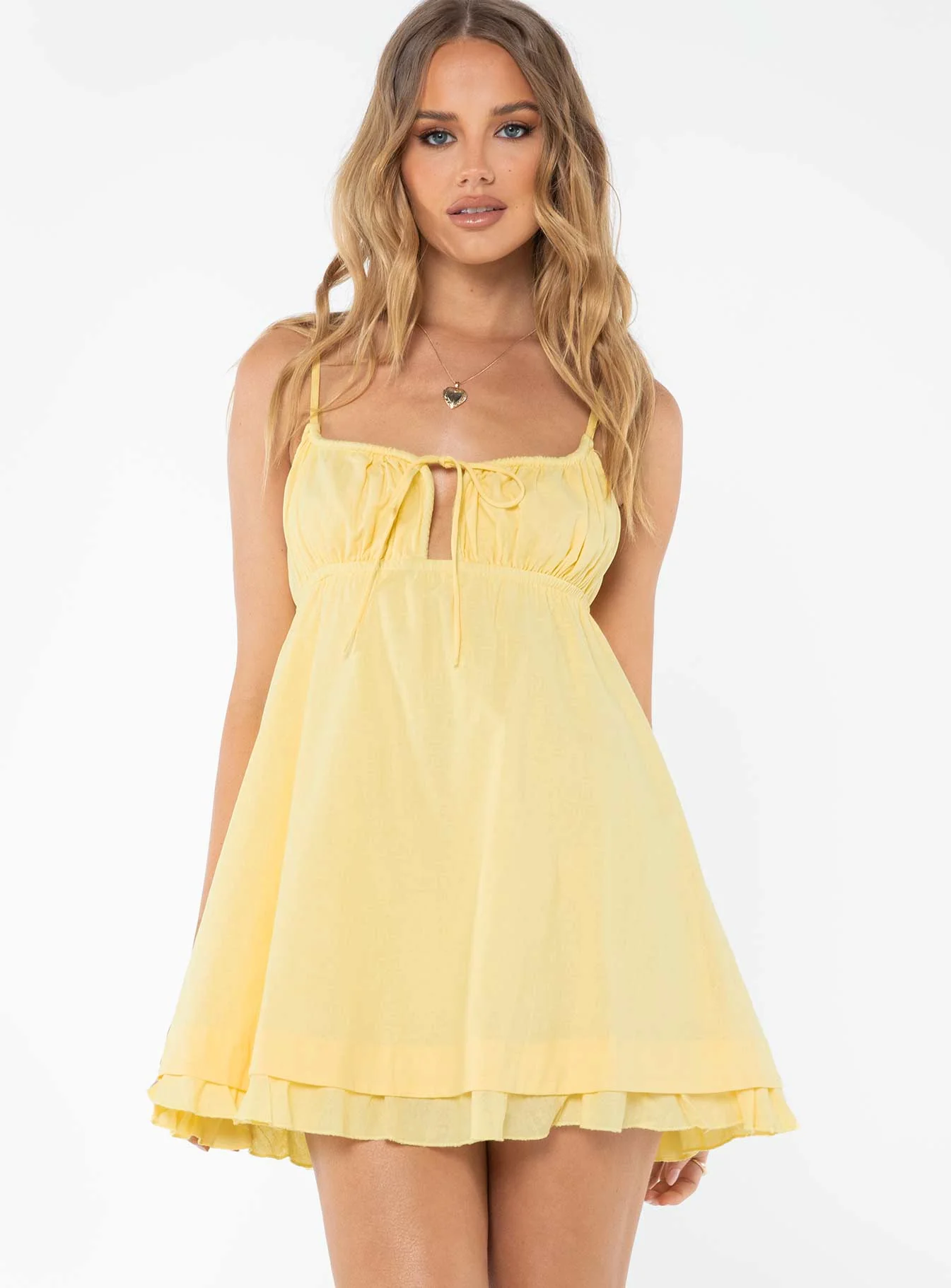 Empress Of Love Mini Dress Yellow - Image 2