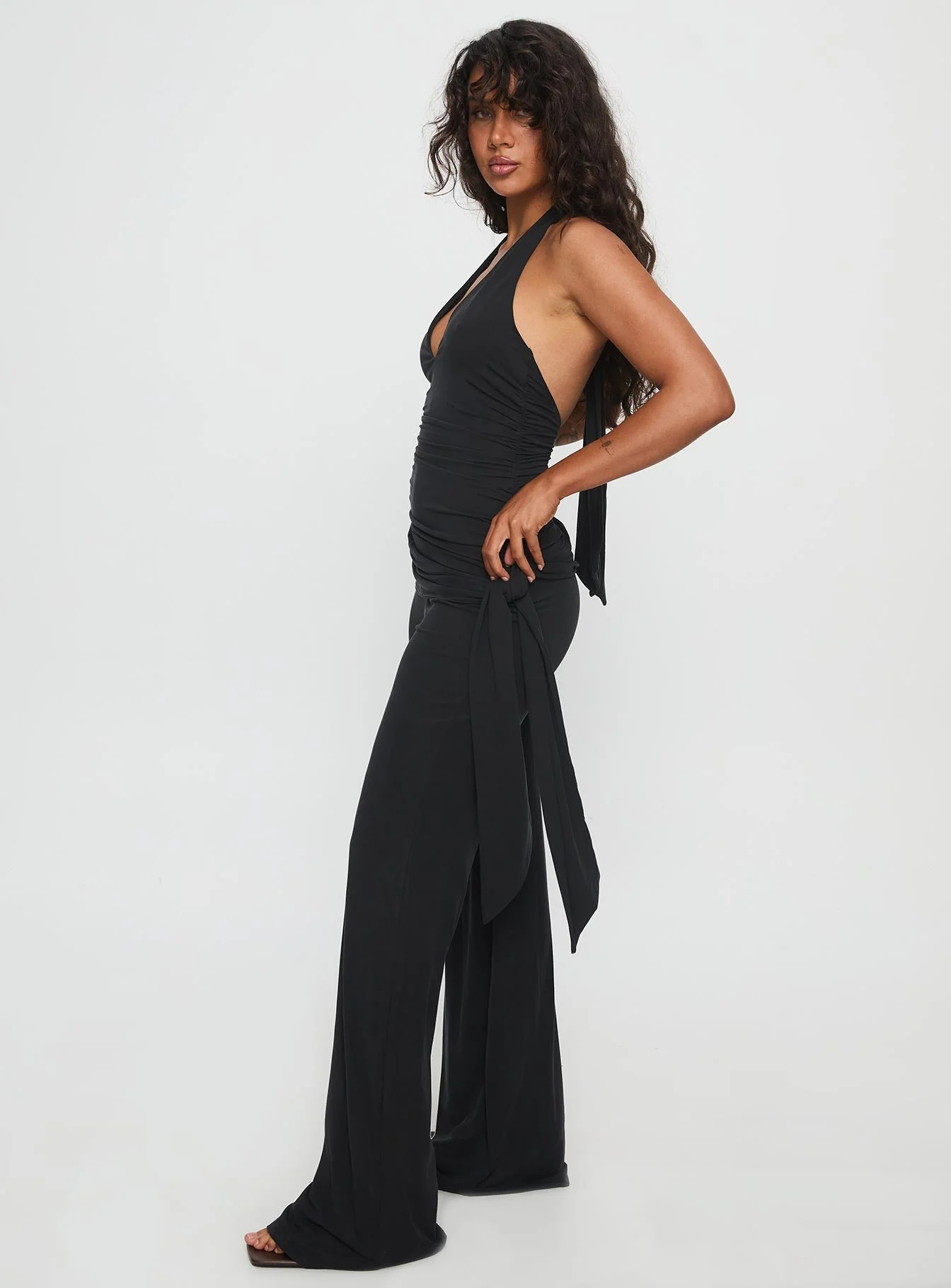Enchantress Wide Leg Jumpsuit Black - Image 4
