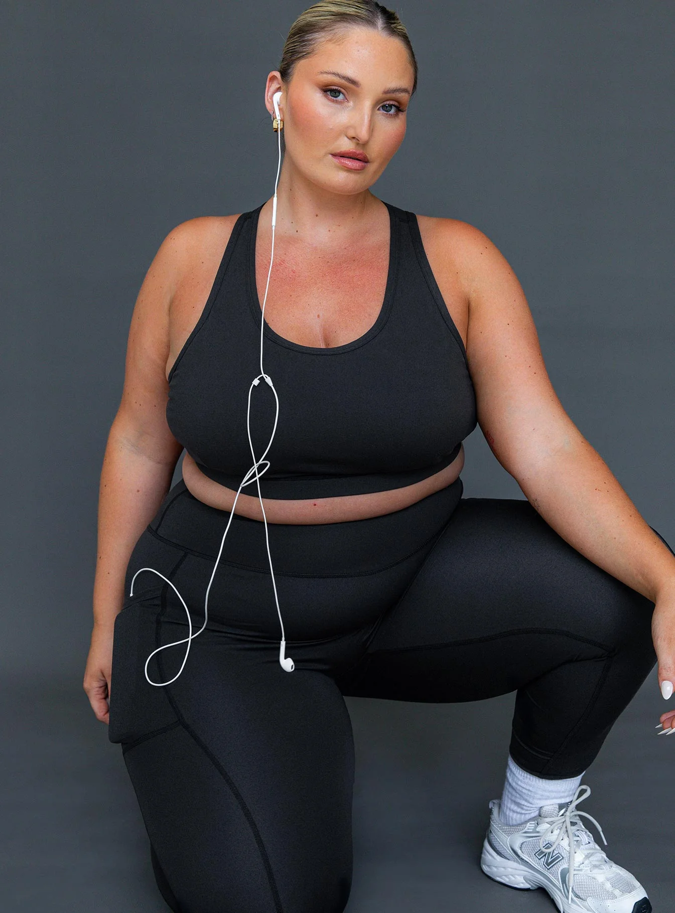 Energised Activewear Top Black Curve - Image 2