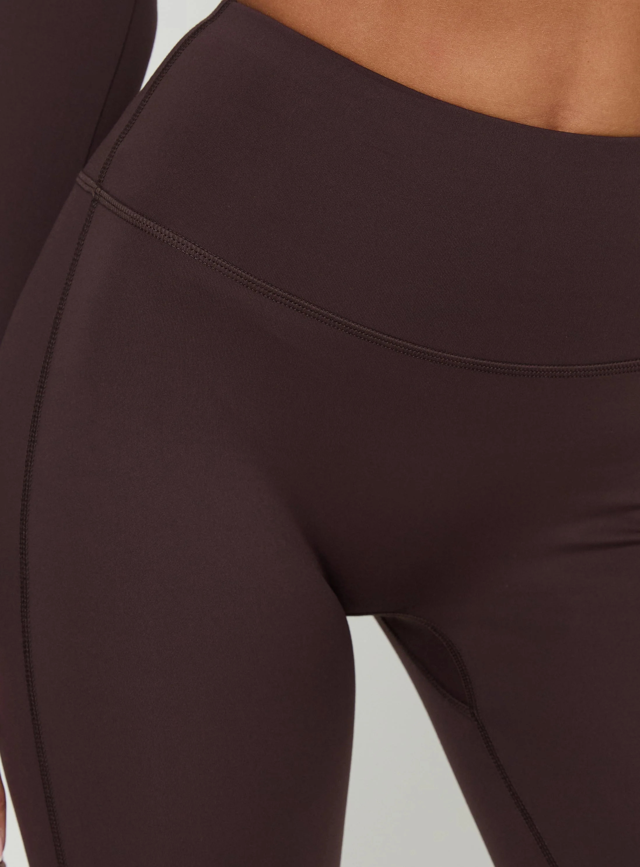 Energize Active Invisible Scrunch Flare Leggings Brown - Image 6