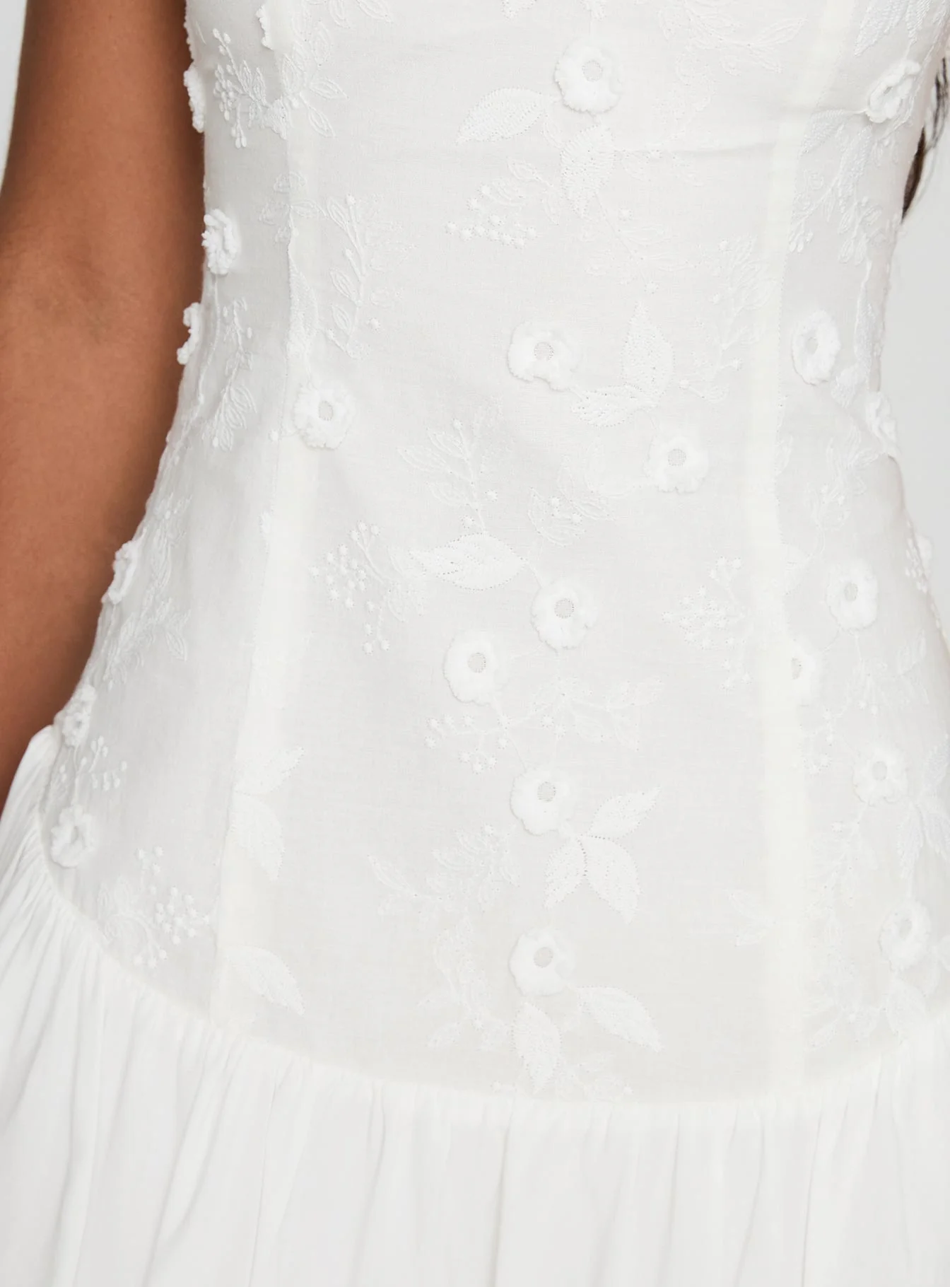 Envie Strapless Mini Dress White - Image 6