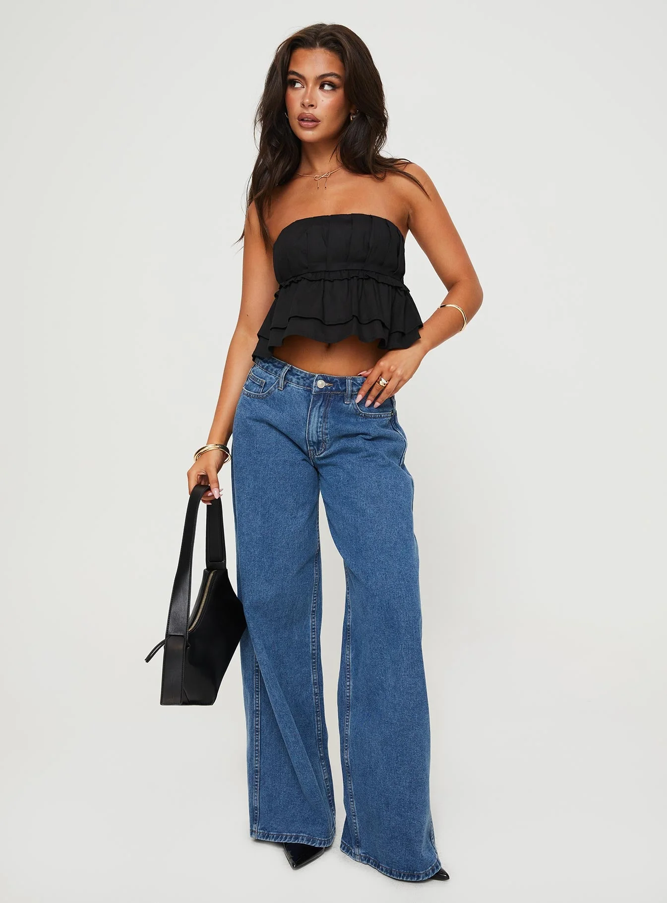 Ericka Strapless Top Black - Image 3