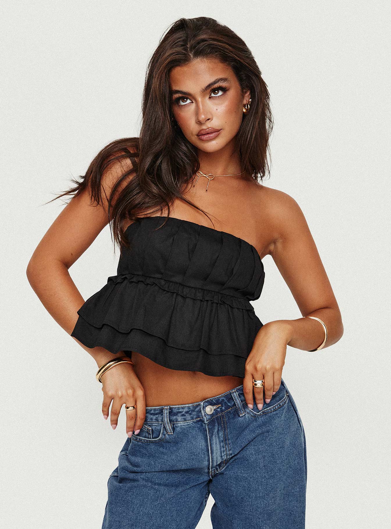 Ericka Strapless Top Black - Image 7