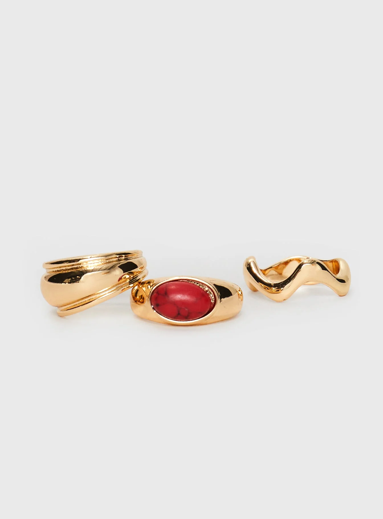 Esteban Ring Pack Gold / Red - Image 3