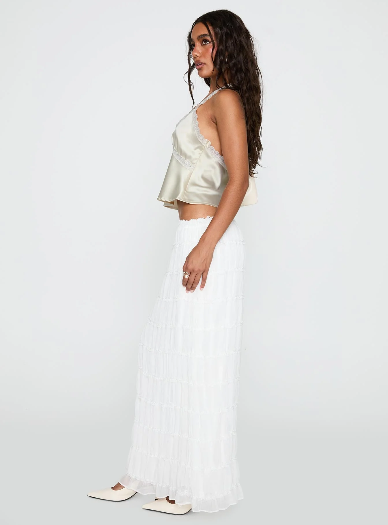 Estefania Maxi Skirt White - Image 4