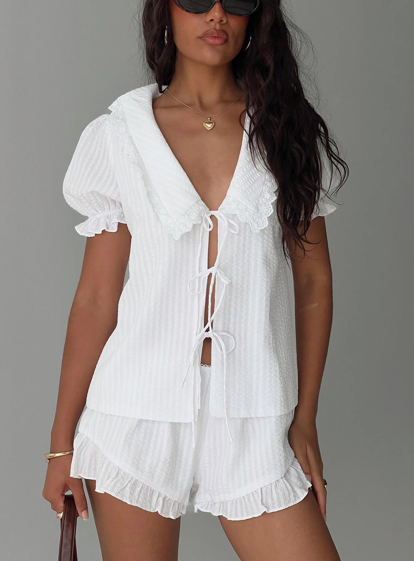 Eternal Sun Collared Set White - Image 10