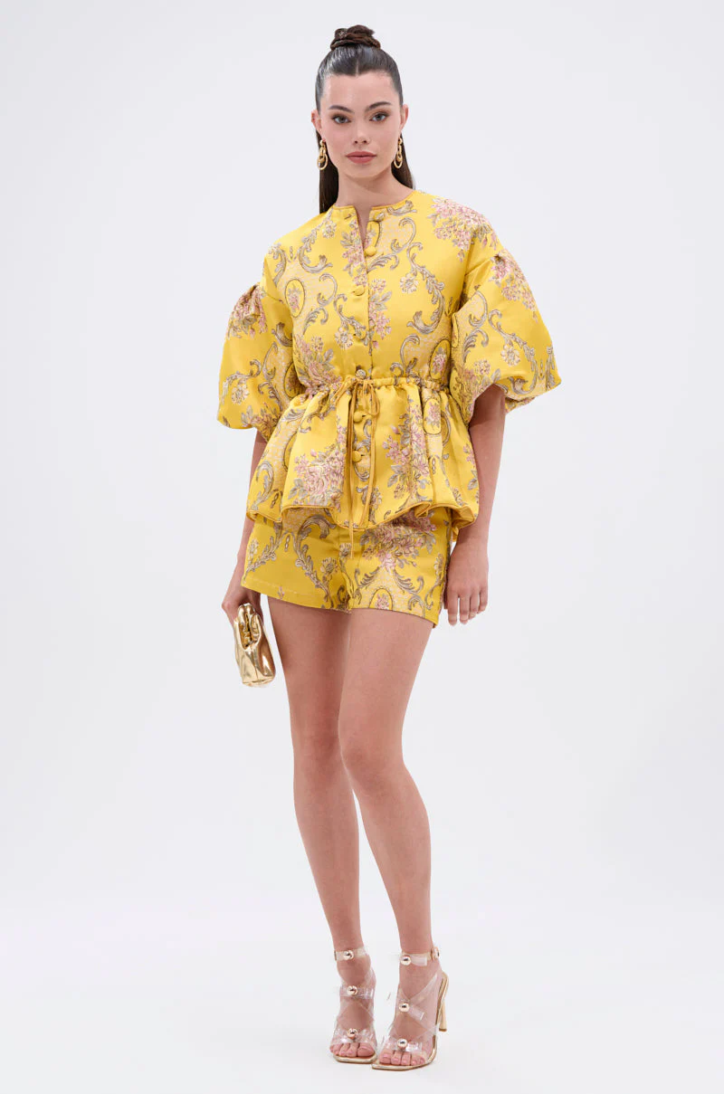 ETHEREAL BROCADE SHORTS - Image 6