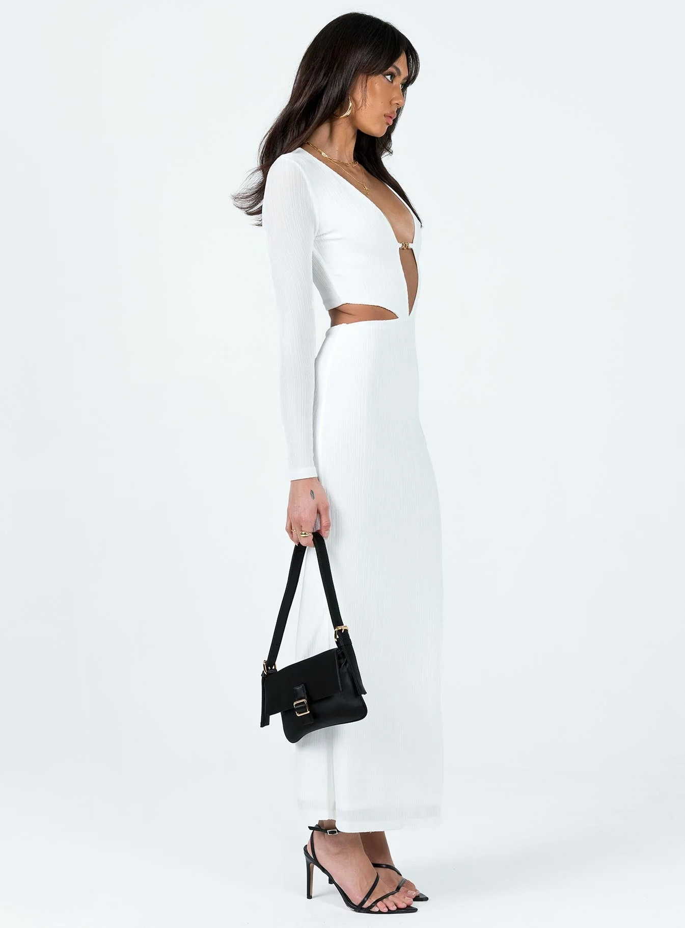 Everton Maxi Dress White - Image 4