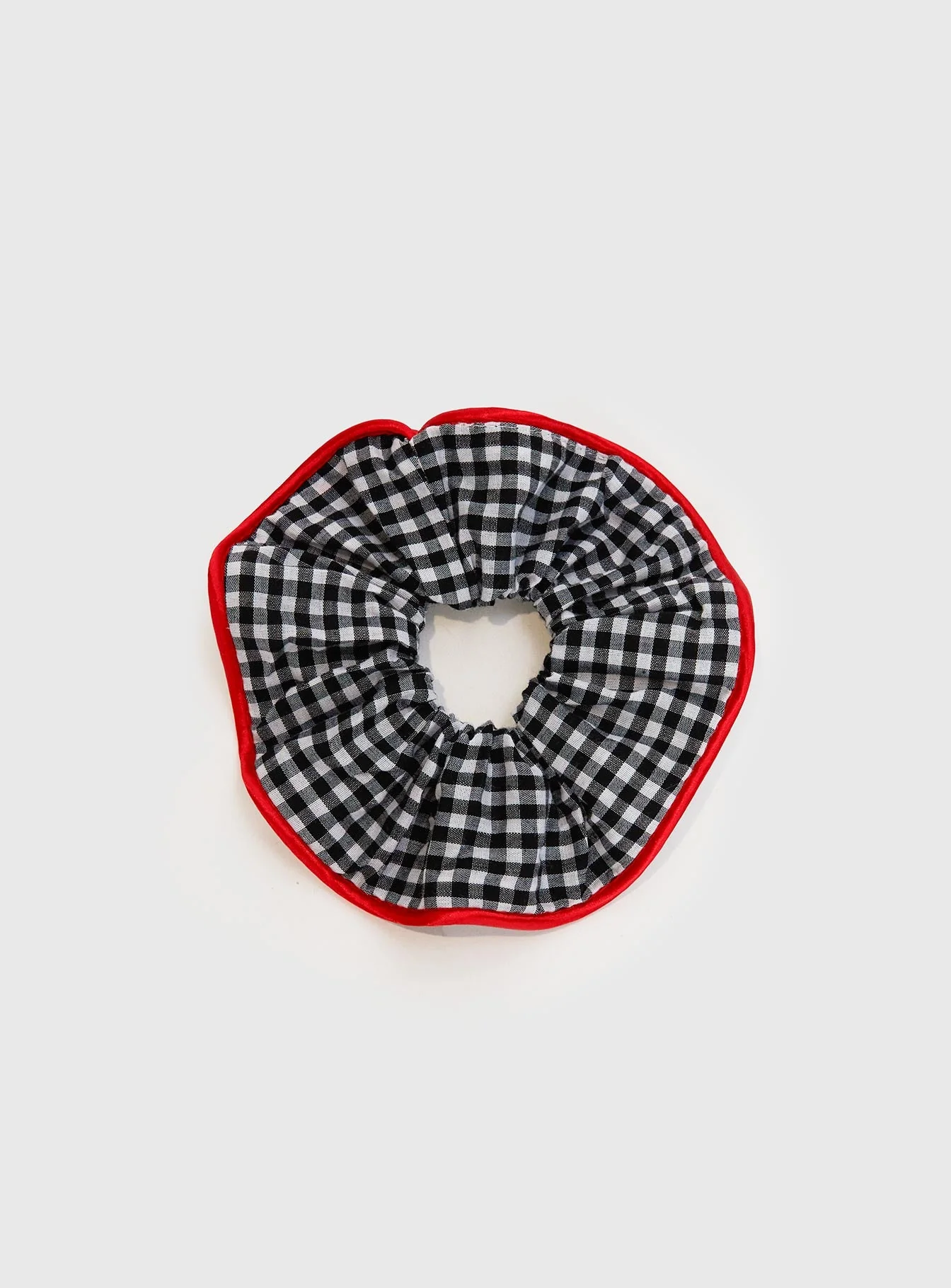 Every Second Scrunchie Black Gingham - Image 2