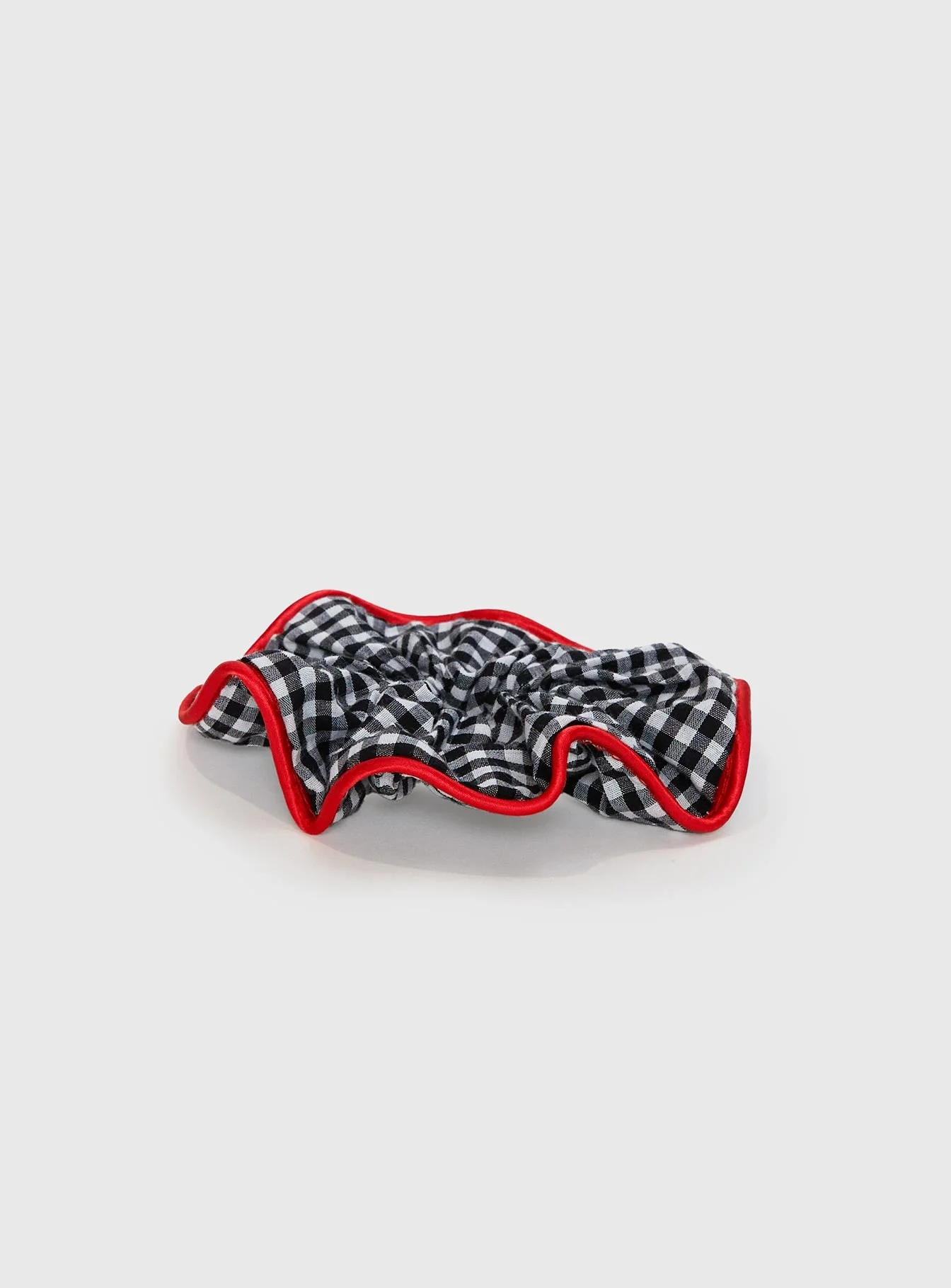 Every Second Scrunchie Black Gingham - Image 3