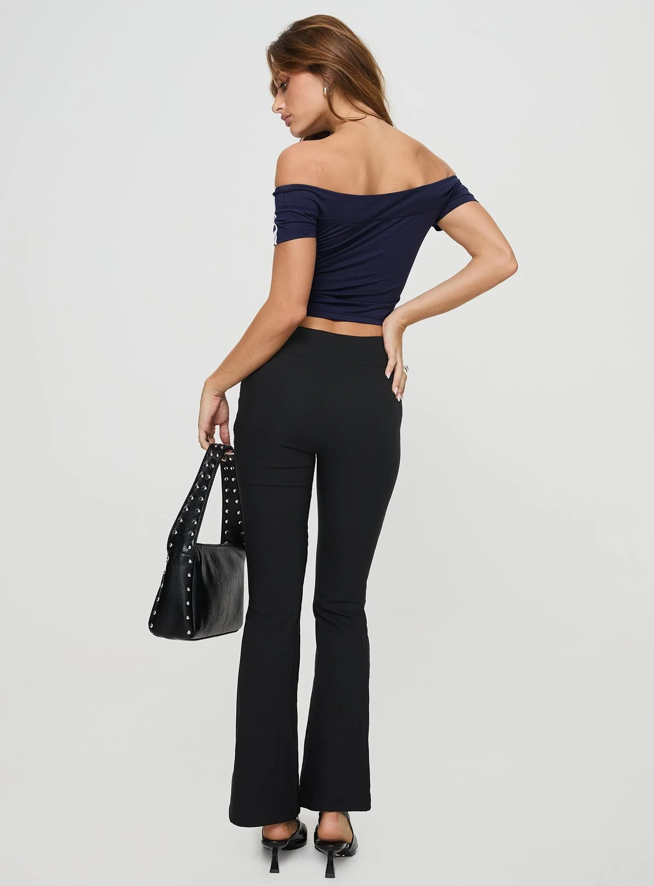 Everyday Flared Pants Black - Image 4